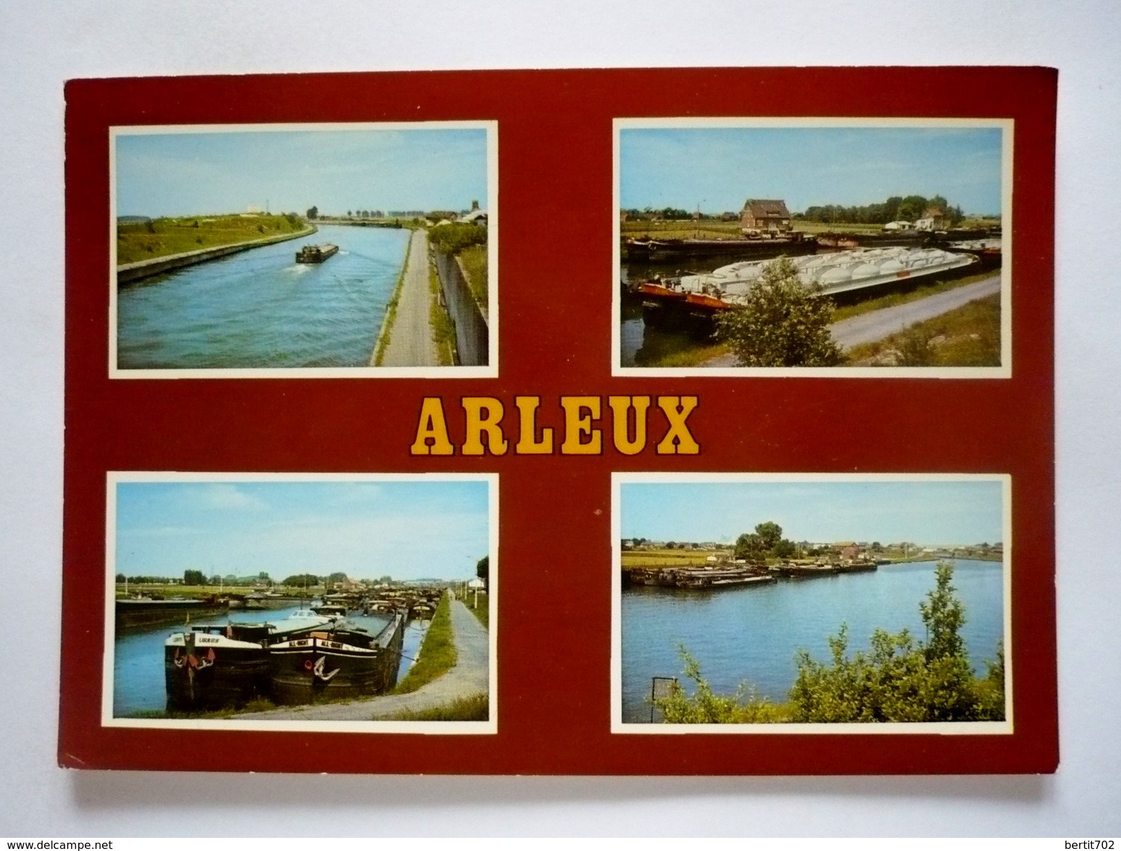 59 - Cpsm Grand Format - ARLEUX  - Péniches - Arleux