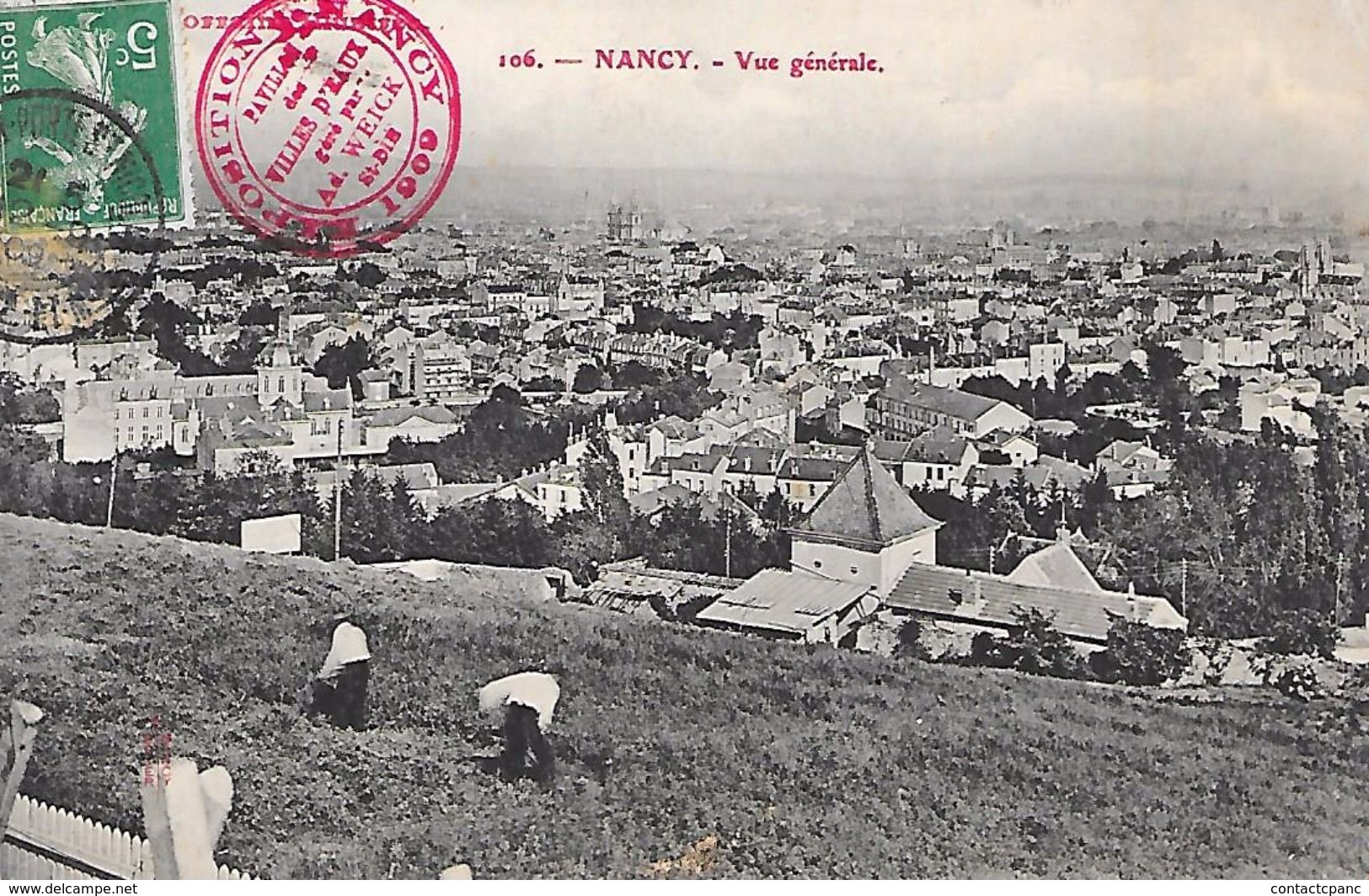 NANCY  ( 54 )  -  Vue Générale ( Cachet De L'Exposition De 1909 ) - Nancy