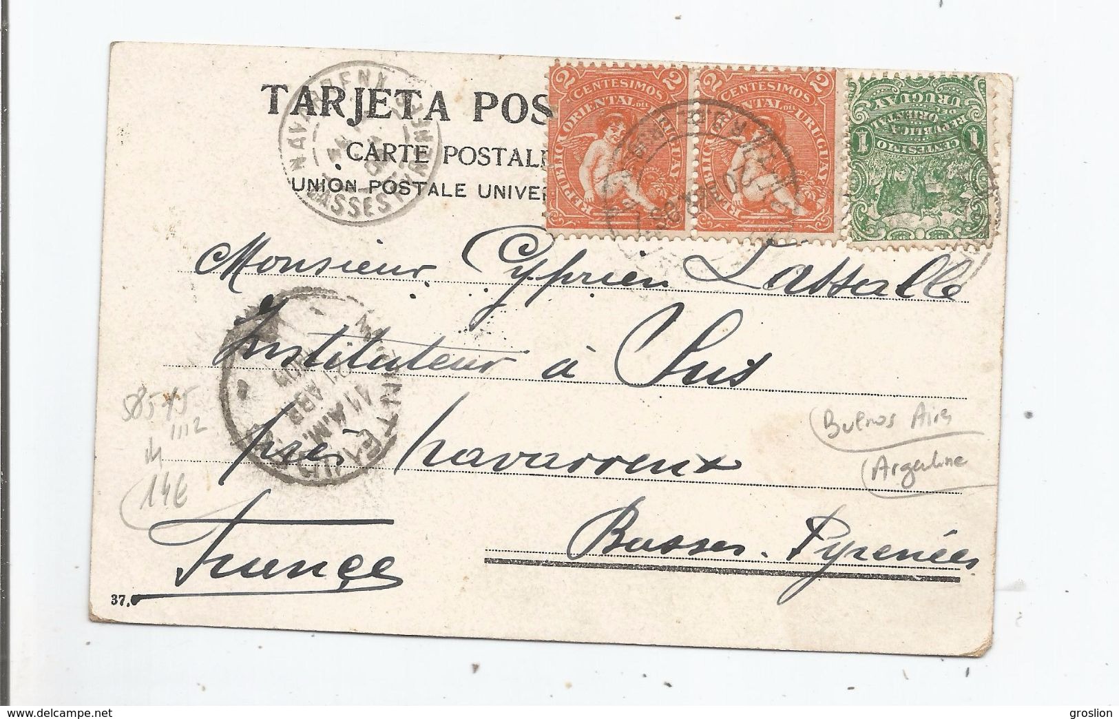 BUENOS AIRES ESCUETA SARMIENTO 1906 - Argentine