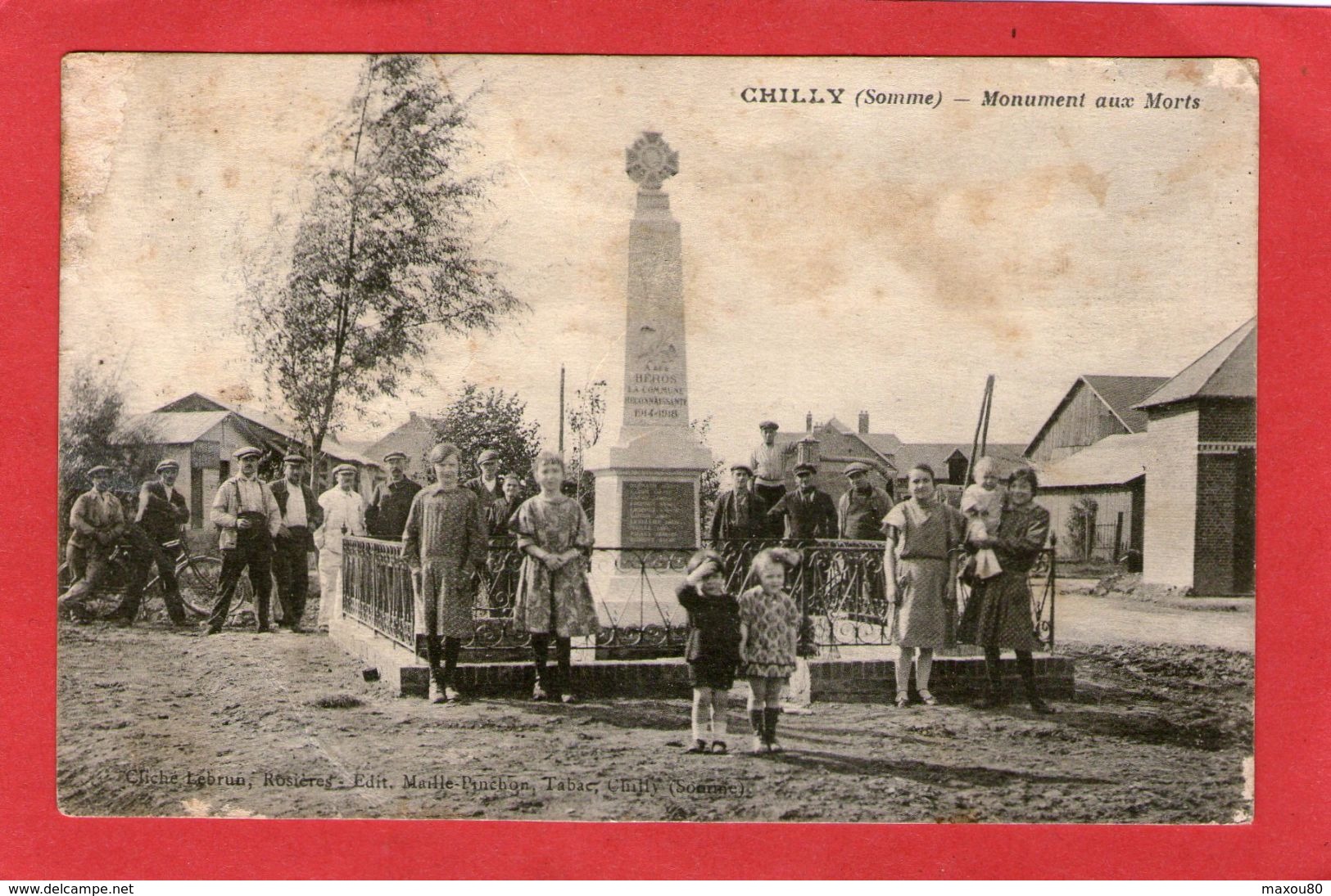 CHILLY - Monument Aux Morts - 1925 - - Autres & Non Classés