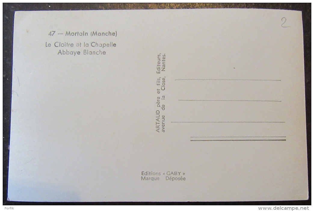 CPA / CPSM - Carte Photo Mortain (Manche)  N°47 - Le Cloître Et La Chapelle - Abbaye Blanche - Other & Unclassified