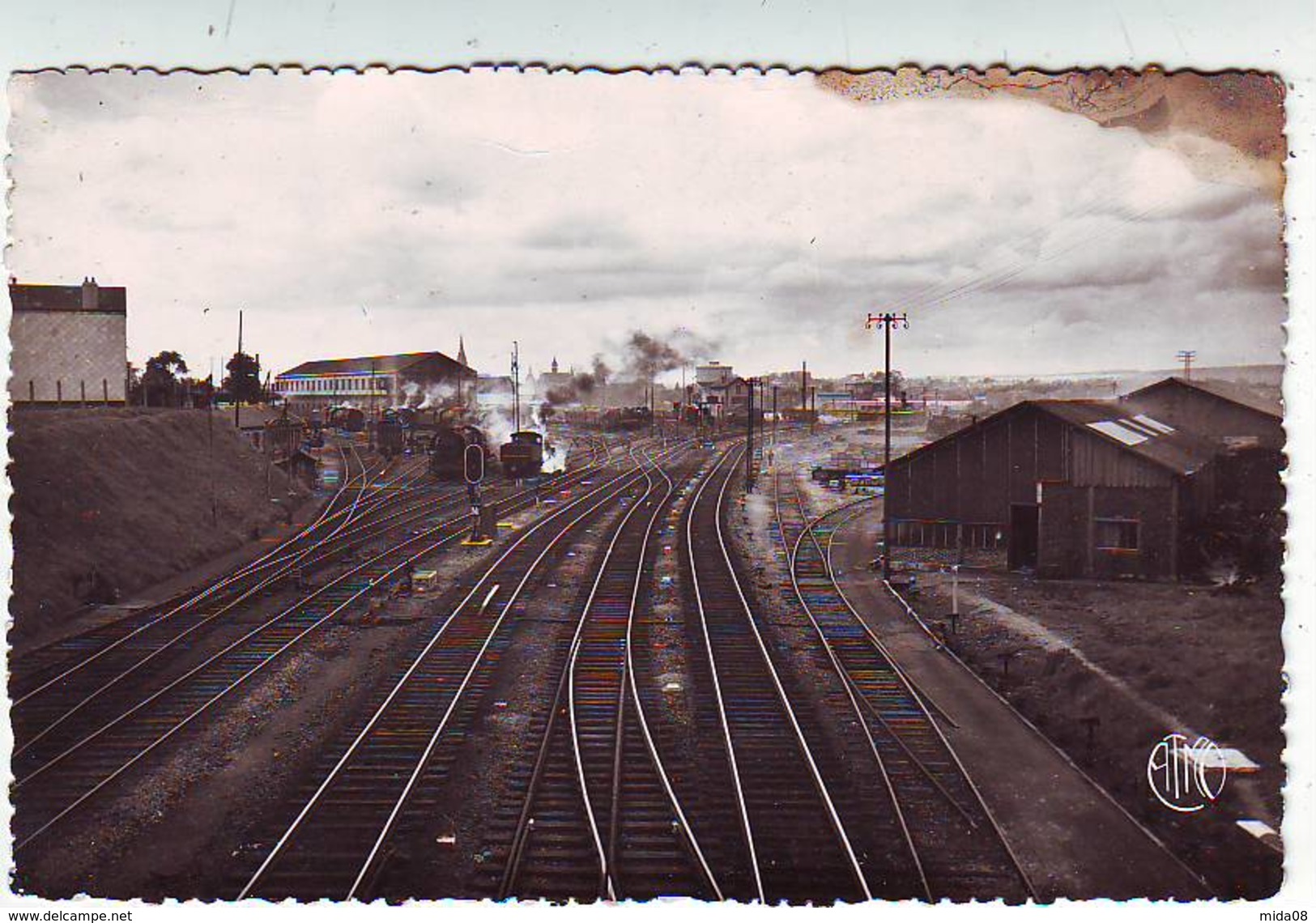 08. CHARLEVILLE . MEZIERES . MOHON . LE DEPOT DES LOCOMOTIVES . Editeur ATMO - Charleville