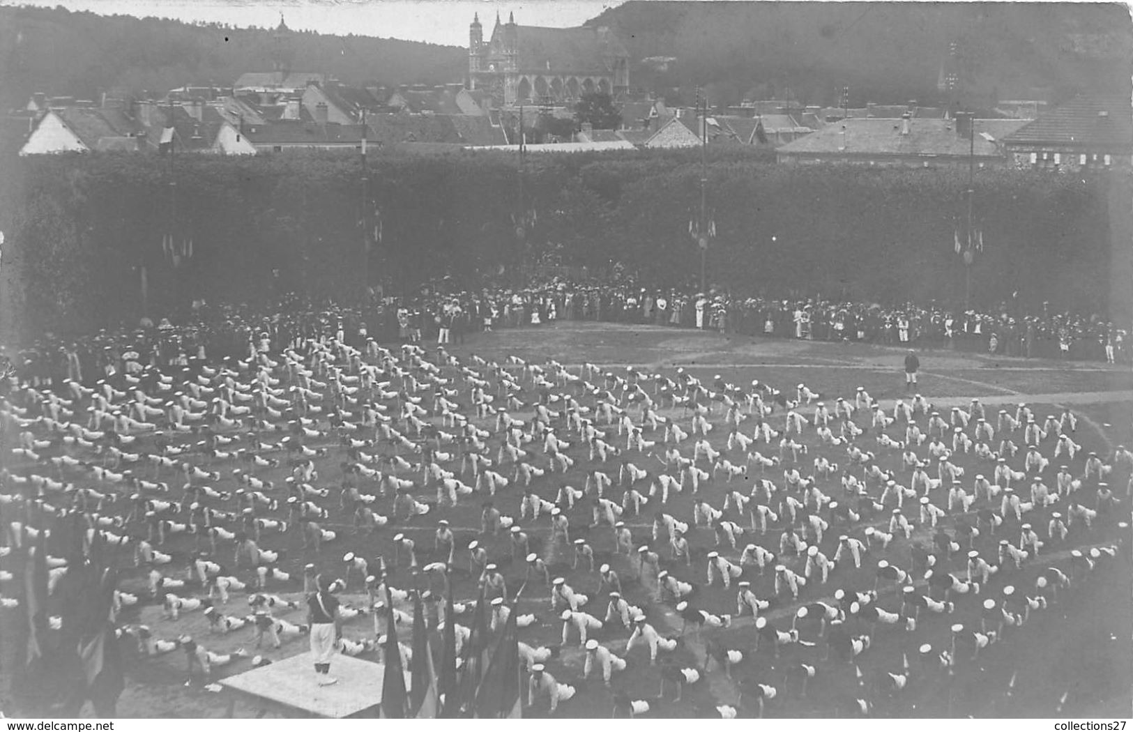 27-VERNON- CARTE-PHOTO- CONCOURS DE GYMNASTIQYE 1909 - Vernon