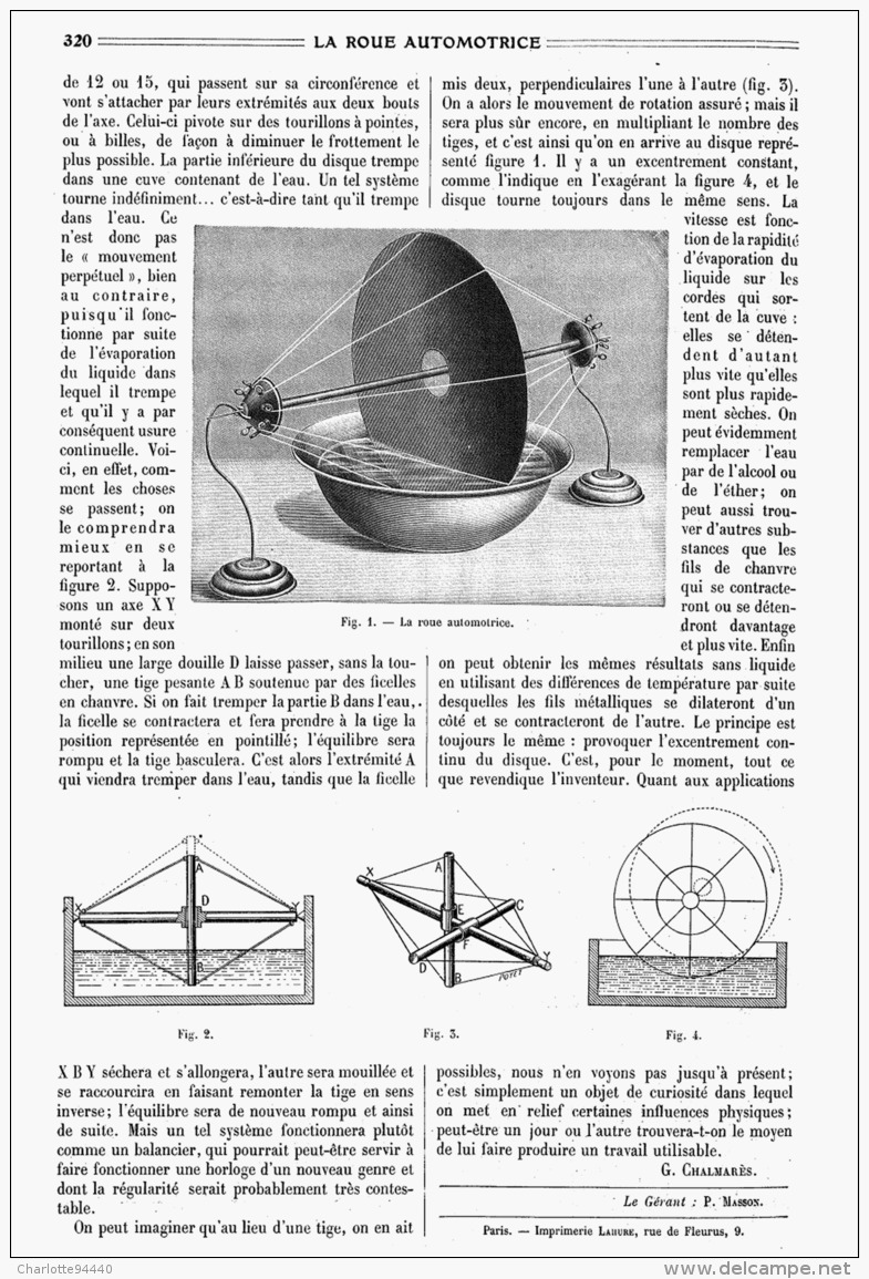 LA ROUE AUTOMOTRICE    1908 - Other & Unclassified