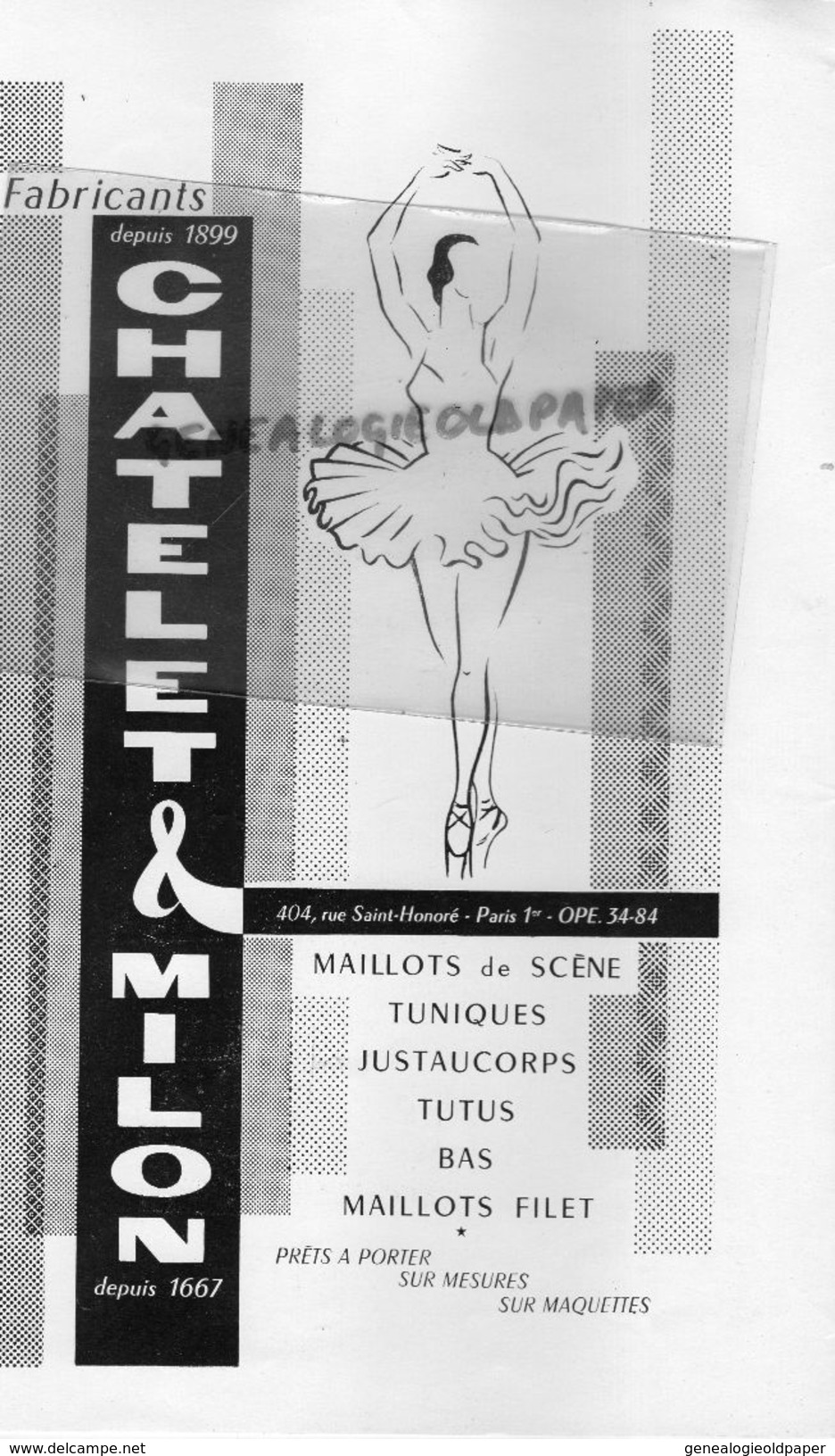 75- PARIS- PROGRAMME SALLE PLEYEL- 14-3-1961-CYCLE CHOREGRAPHIQUE DANSE-ROSTILAV HOFFMANN-MICHEL RENAULT-JOSETTE CLAVIER - Programs