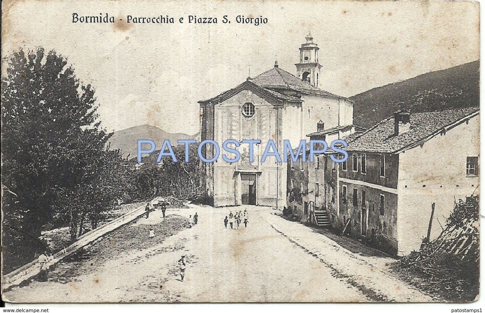 77988 ITALY BORMIDA SAVONA CHURCH & PALACE S. GIORGIO SPOTTED POSTAL POSTCARD - Autres & Non Classés