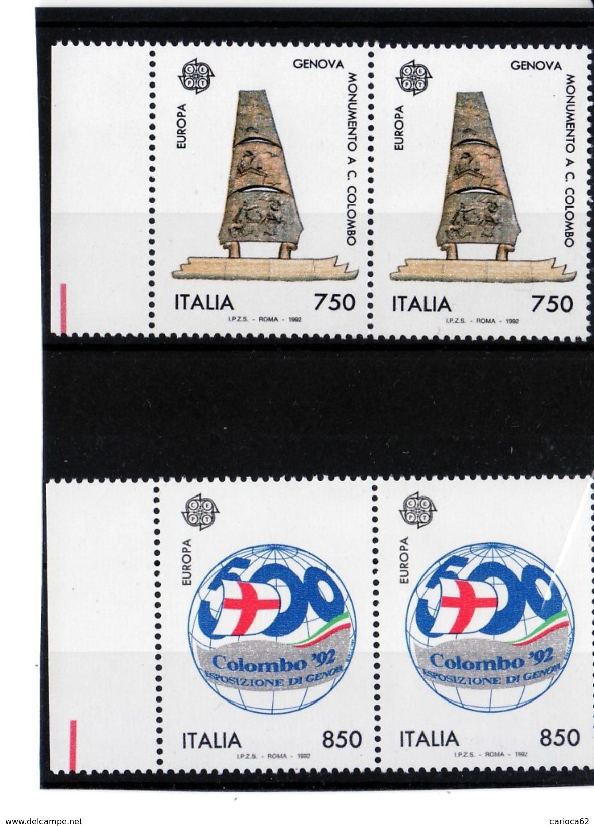 1992 - COPPIA SERIE " EUROPA " NUOVA MNH** VEDI++++ - 1991-00:  Nuovi