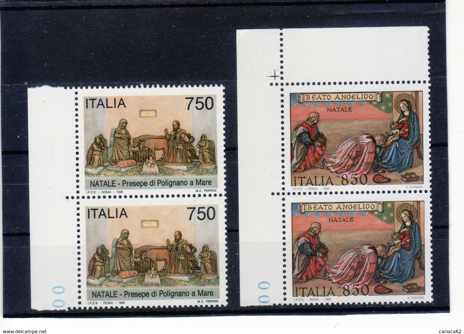 1995 - COPPIA SERIE " NATALE  " NUOVA MNH** VEDI++++ - 1991-00:  Nuovi