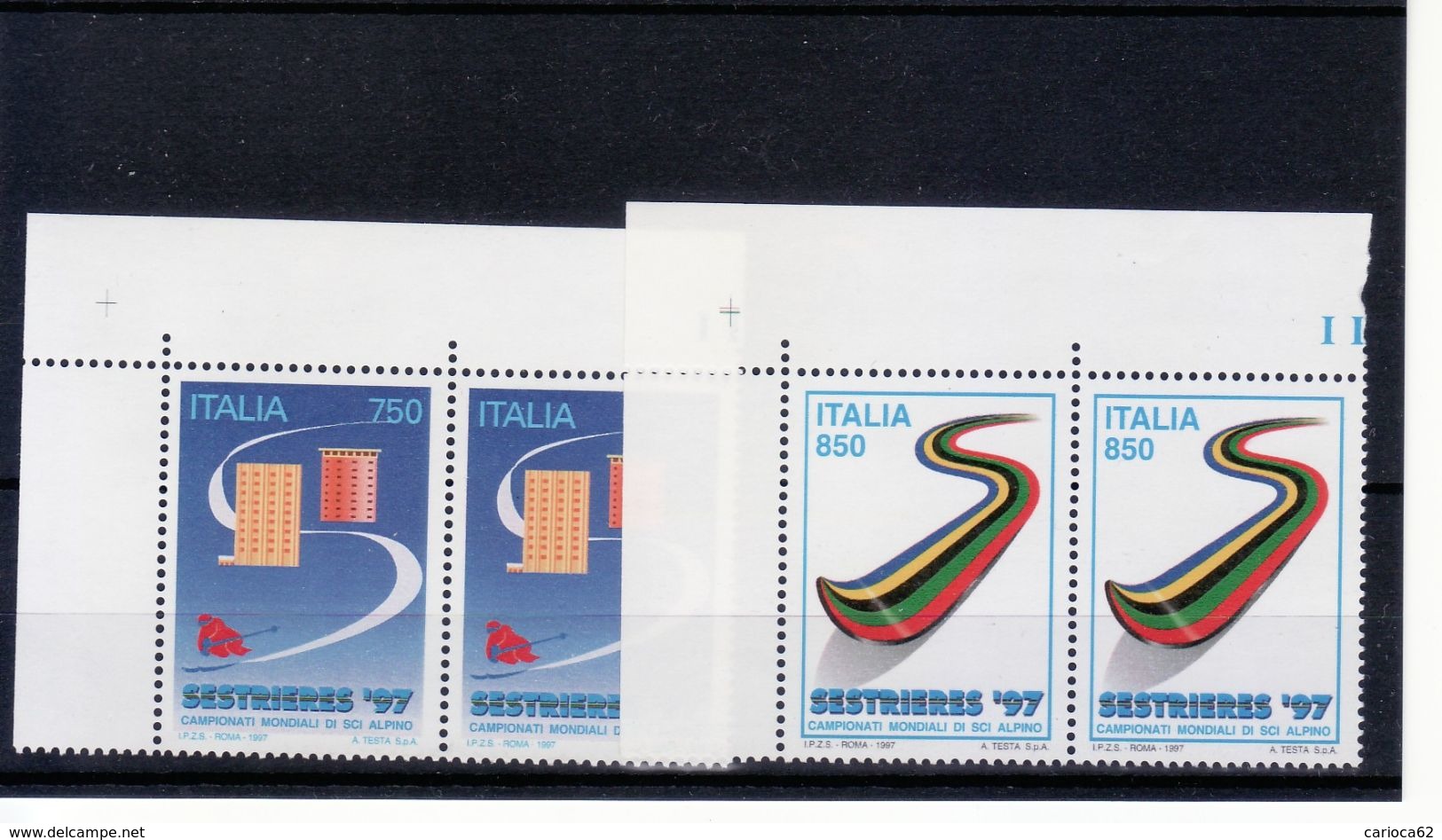 1997 - COPPIA SERIE " SESTRIERES 97  " NUOVA MNH** VEDI++++ - 1991-00:  Nuovi