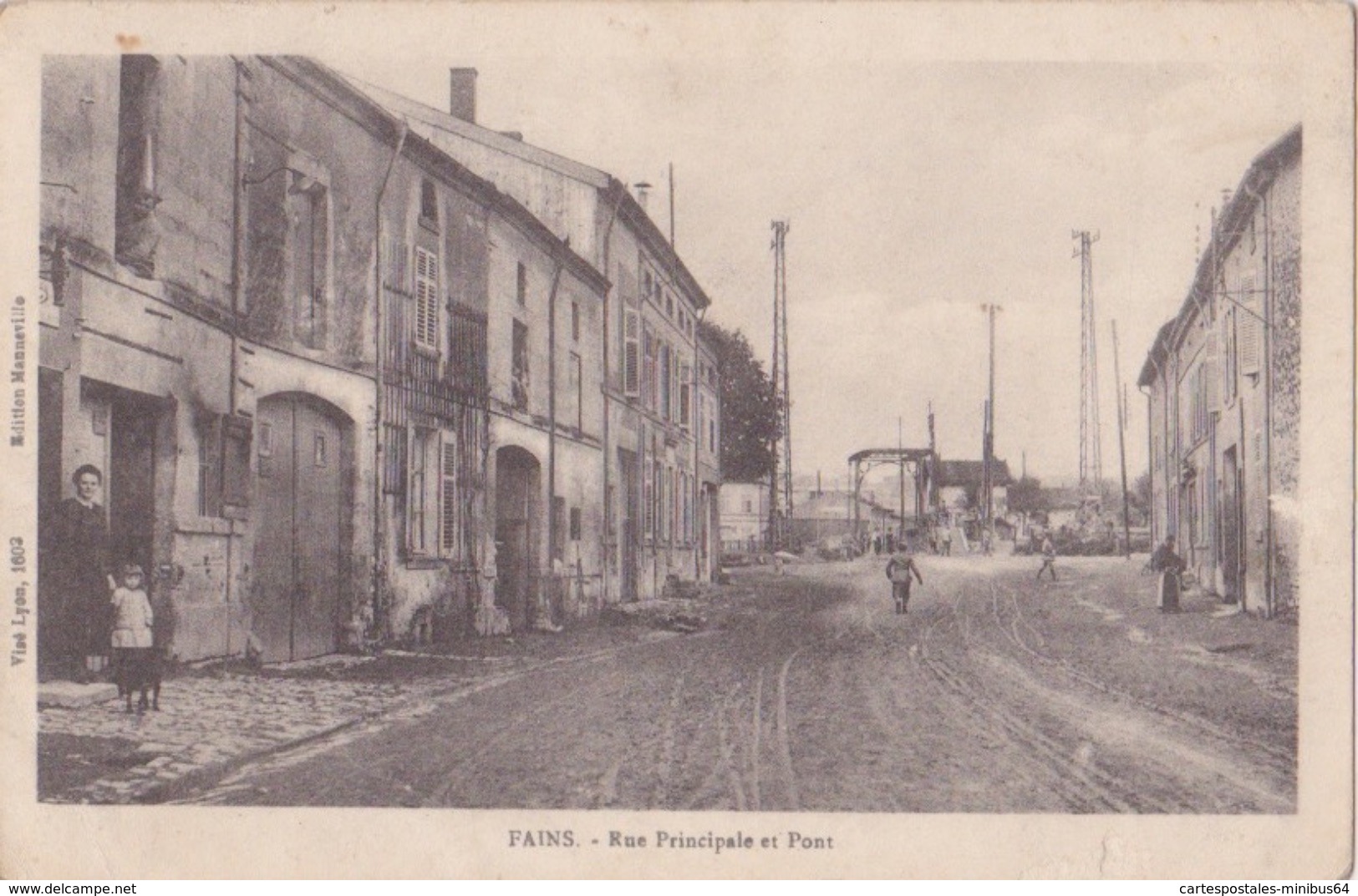 FAINS (55) - Rue Principale Et Pont - Manneville - Sonstige & Ohne Zuordnung