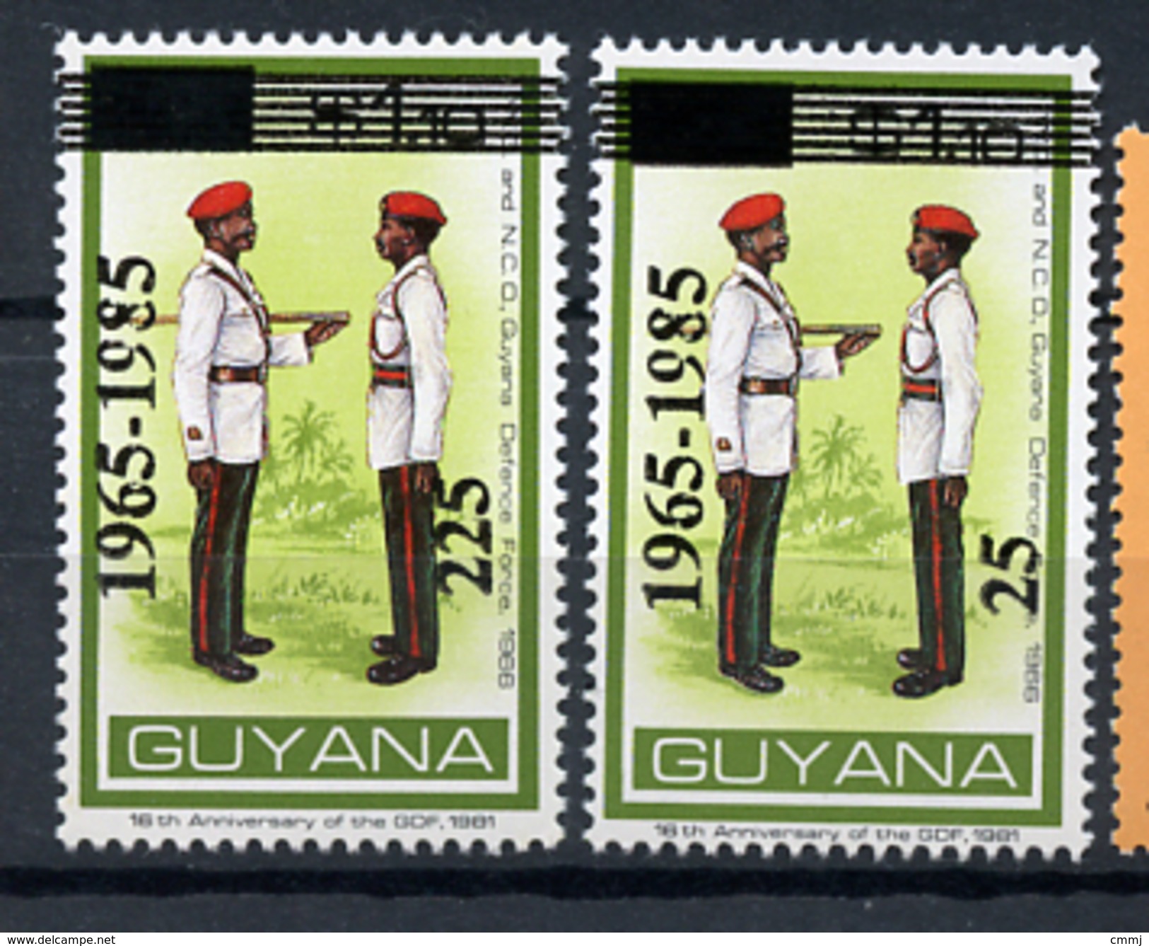 1985 -  GUYANA - Mi. Nr. 1459/1460 -  NH - (SAND1176.3) - Guiana (1966-...)