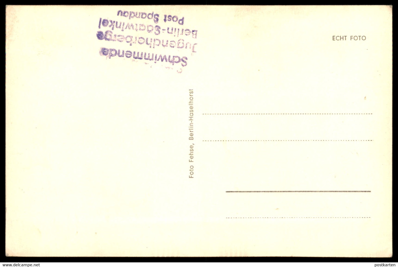 ALTE POSTKARTE BERLIN TEGELER SEE SCHWIMMENDE JUGENDHERBERGE HEINRICH ZILLE TEGEL Postcard Ansichtskarte AK Cpa - Tegel