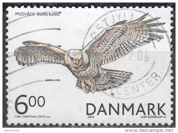 DENMARK 2004 Birds Of Prey - 6k. - Common Buzzard (Buteo Buteo) FU - Used Stamps