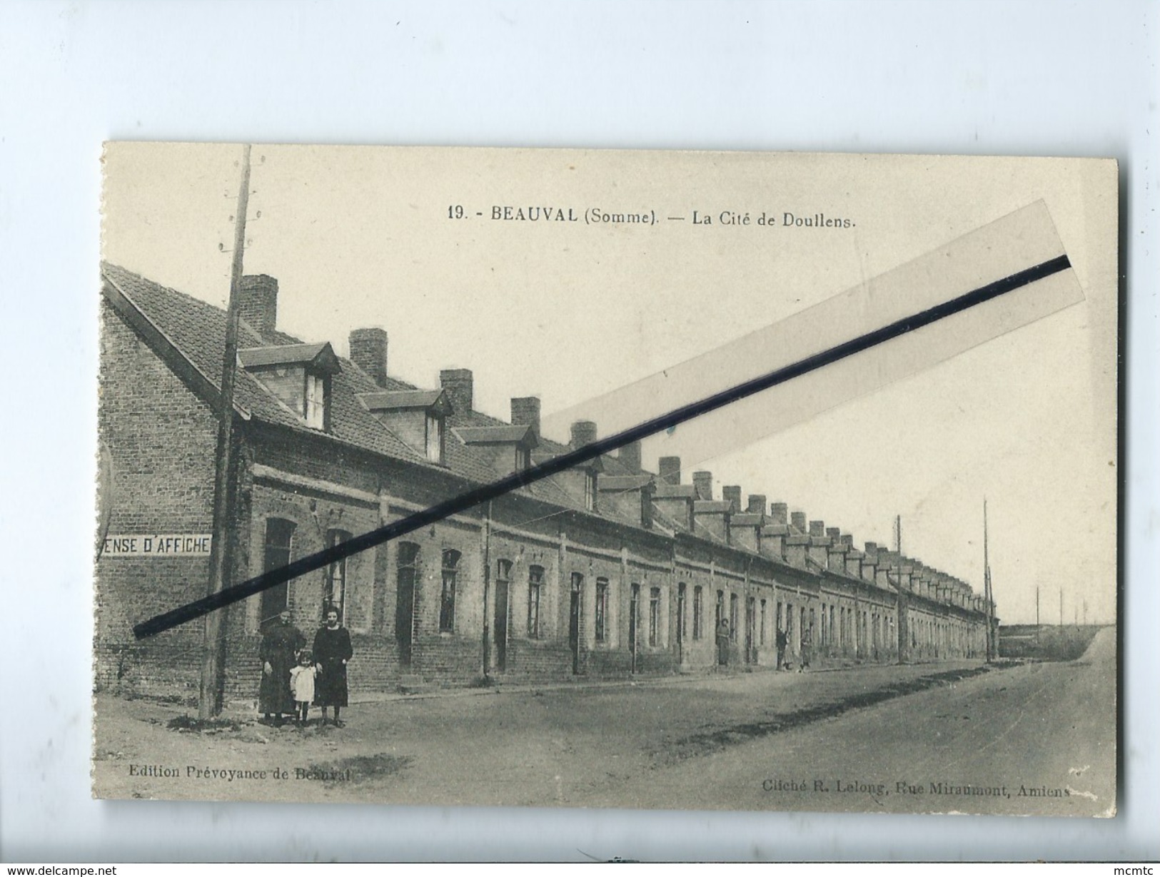 CPA  Provenant D'un Carnet - 19 - Beauval - (Somme) - La Cité De Doullens - Beauval