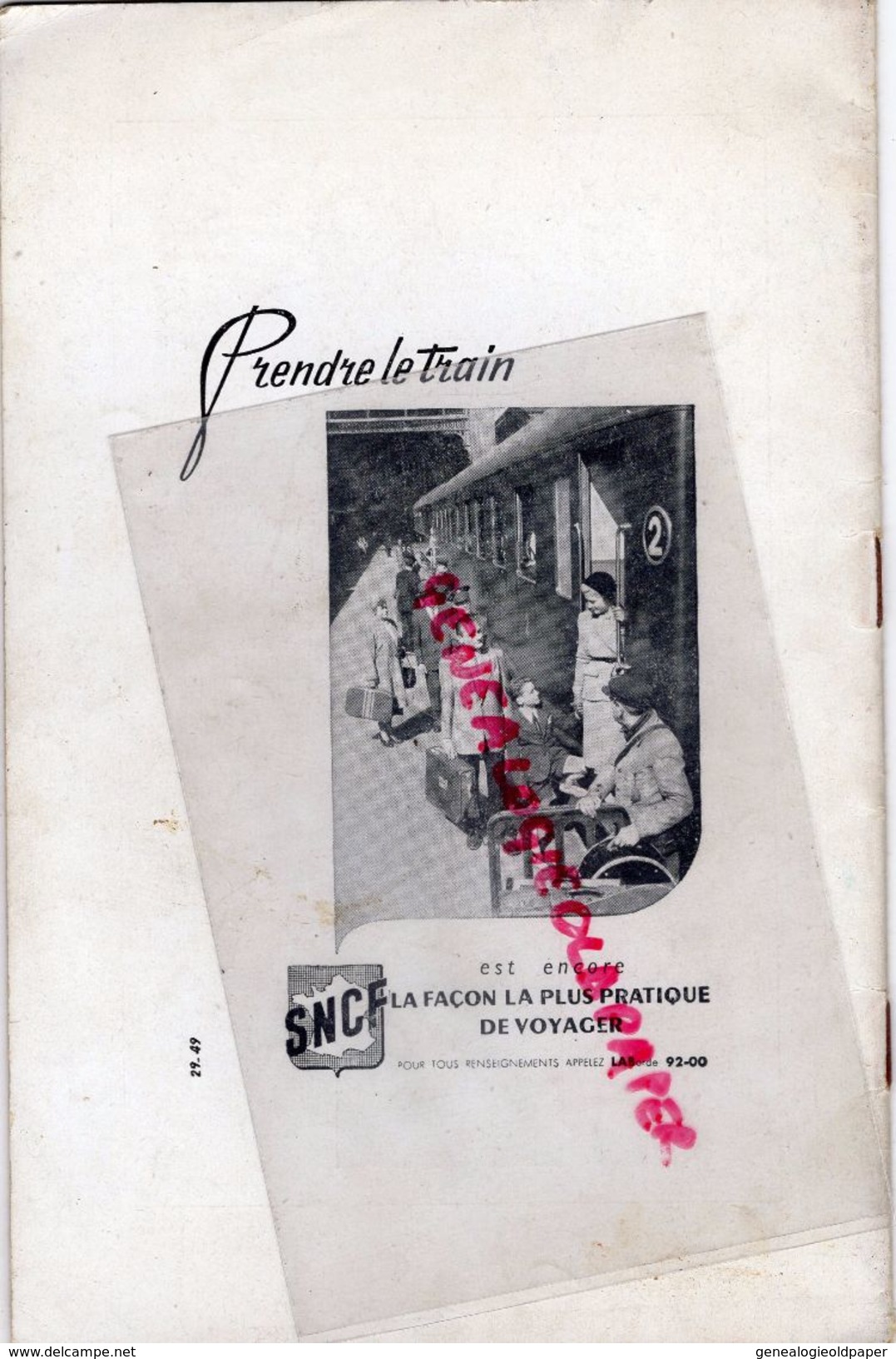 75- PARIS- PROGRAMME THEATRE CHATELET- LEHMANN- DON CARLOS- 1951-LOPEZ- GUETHARY-FERNAND SARDOU-MAARYELLE KREMPF-OPERA - Programma's
