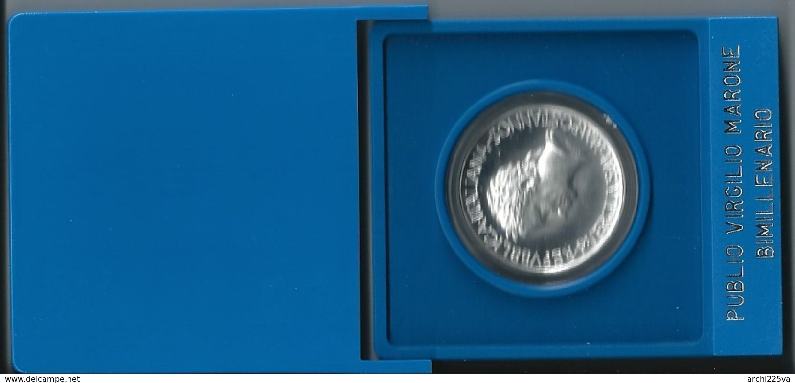 1981 ITALIA - VIRGILIO - 500 Lire FDC - Argento / Silver / Argent - Confezione Originale (4 Foto) - Set Fior Di Conio