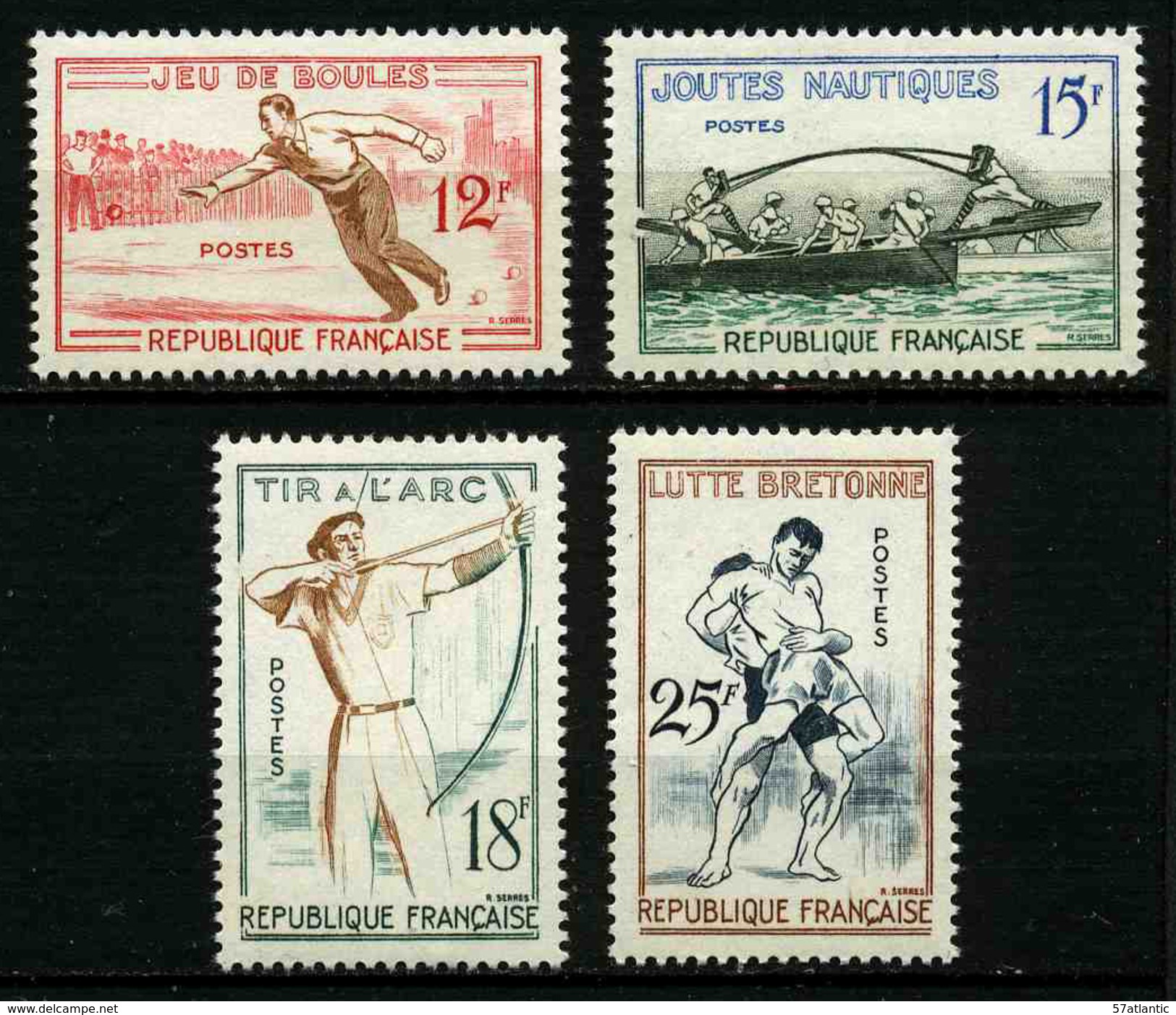 FRANCE -  YT 1161 à 1164 ** - SERIE COMPLETE 4 TIMBRES NEUFS ** - Unused Stamps