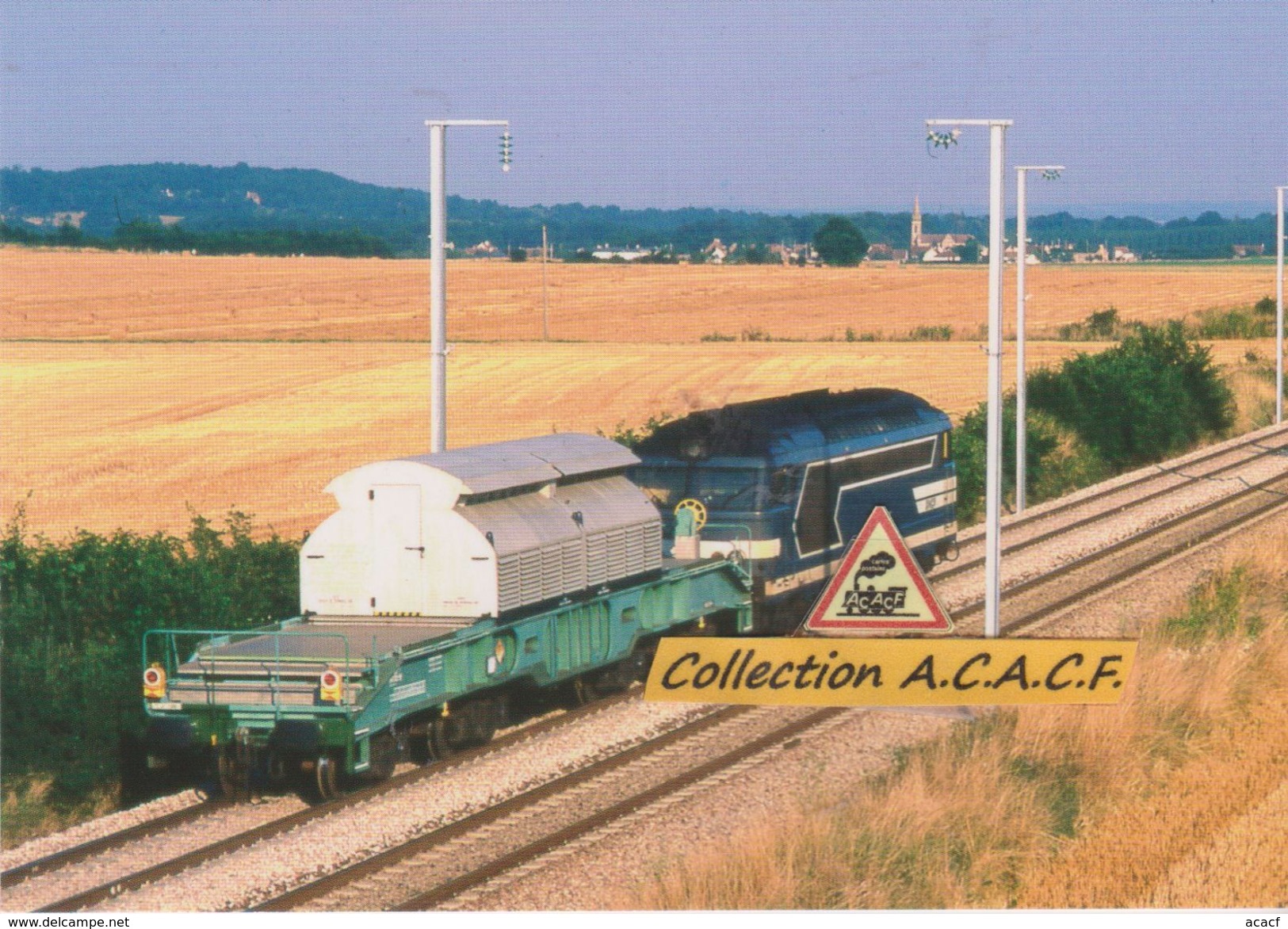 BB 67400 Avec Wagon Pour Transport De Déchets Nucléaires, à Airan (14) - - Other & Unclassified