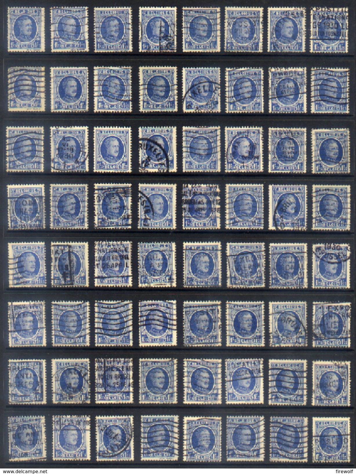 Y11 - Belgium - 1927 - OBP 257 - Used Lot - 1922-1927 Houyoux