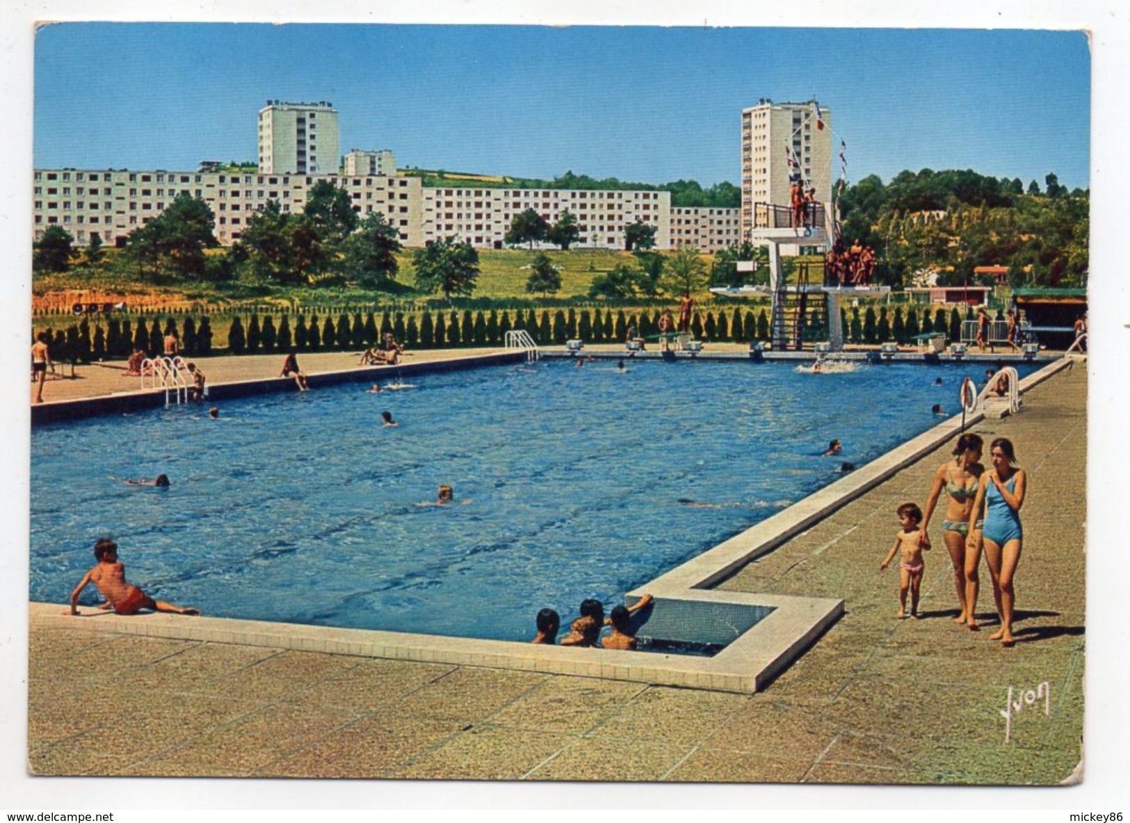 MOURENX--1969-- Ville Nouvelle-.La Piscine Olympique (animée)....--cachet  PARDIES--64.............à Saisir-- - Autres & Non Classés