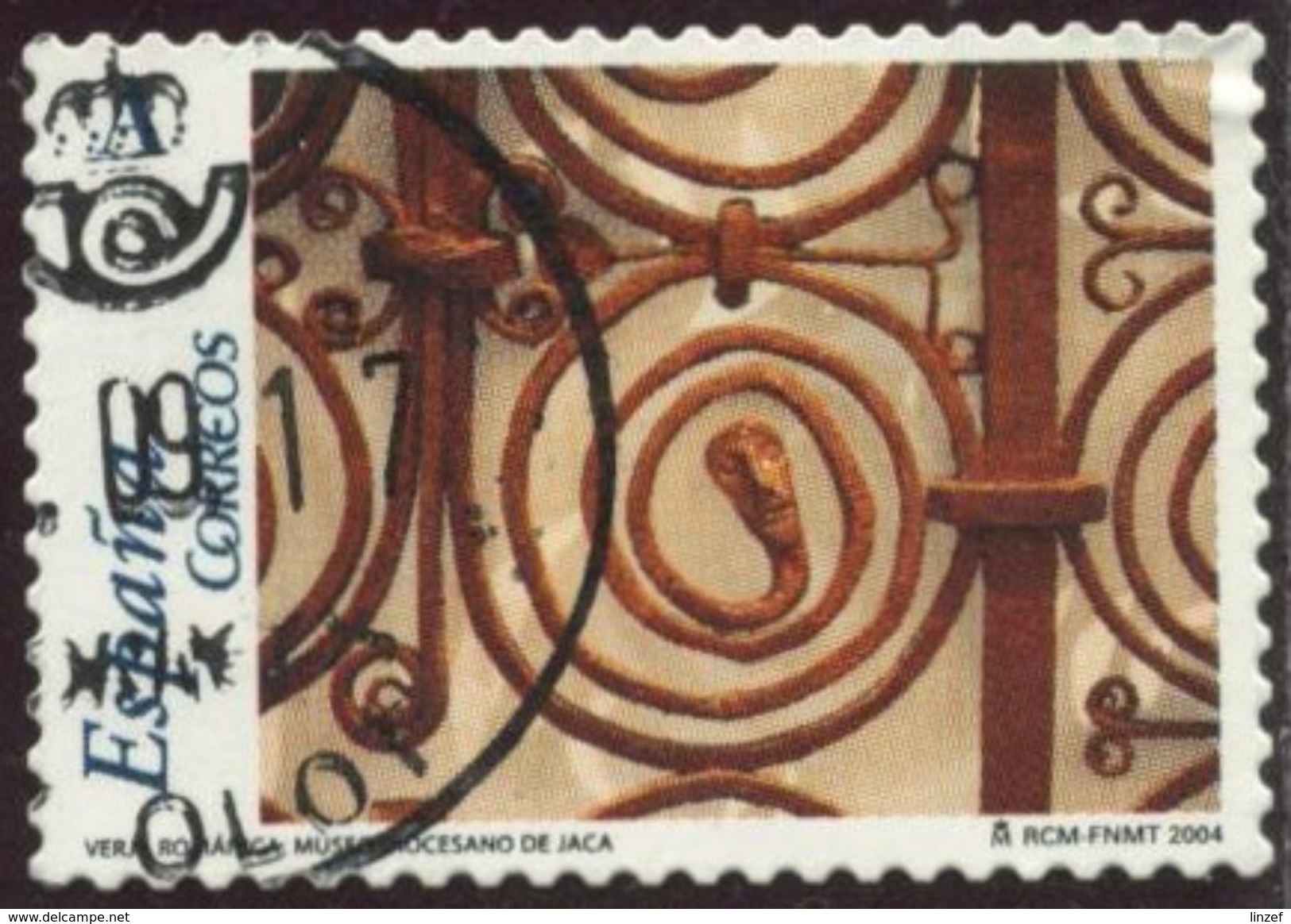 Espagne 2004 Yv. N°3619 - Art Roman En Aragon - Ferronnerie De L'église Sainte-Marie D'Iguacel  - Oblitéré - Gebraucht