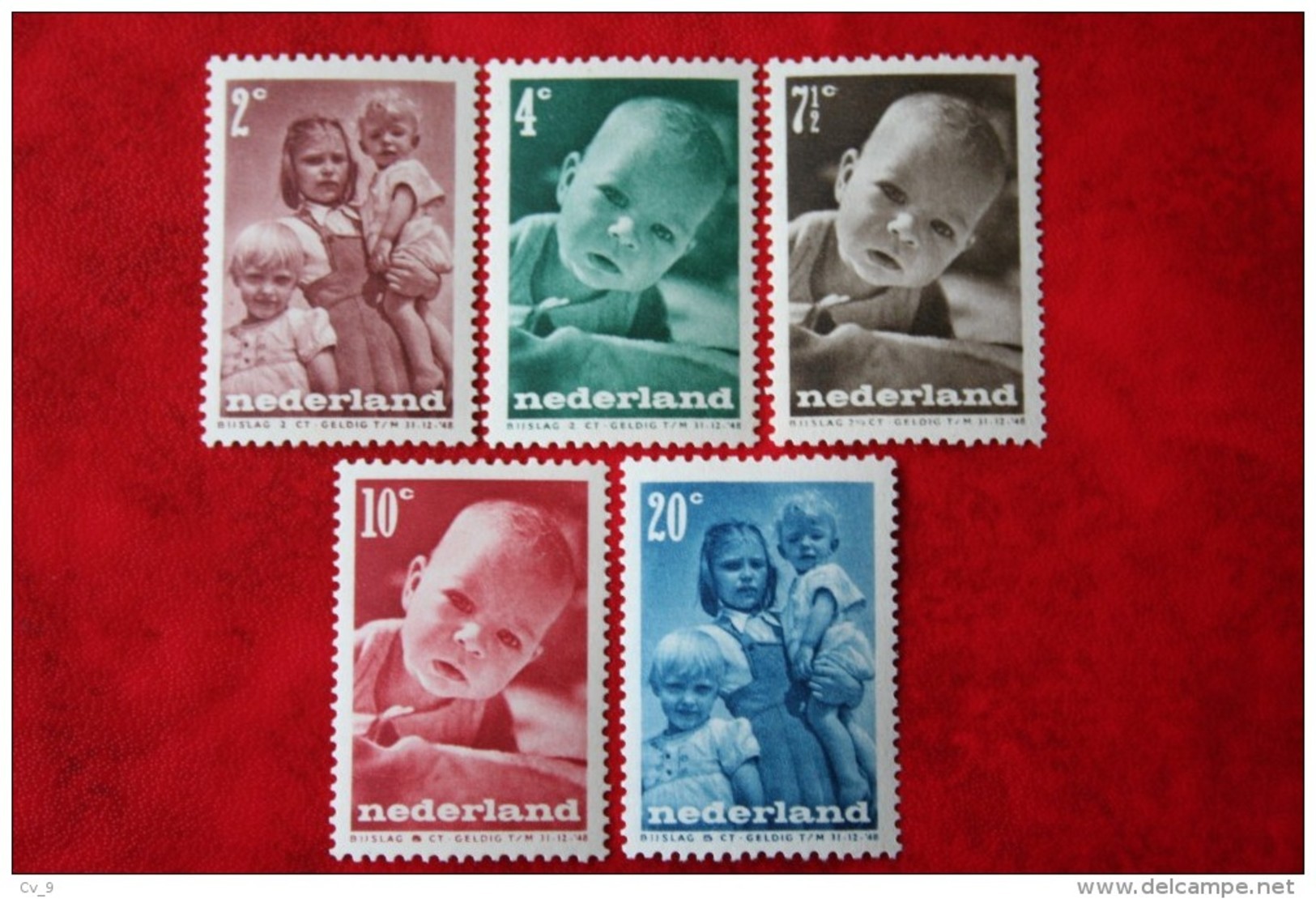 Kinderzegels, Child Welfare Kinder Enfant NVPH 495-499 (Mi 495-499) 1947 POSTFRIS / MNH ** NEDERLAND / NIEDERLANDE - Ungebraucht