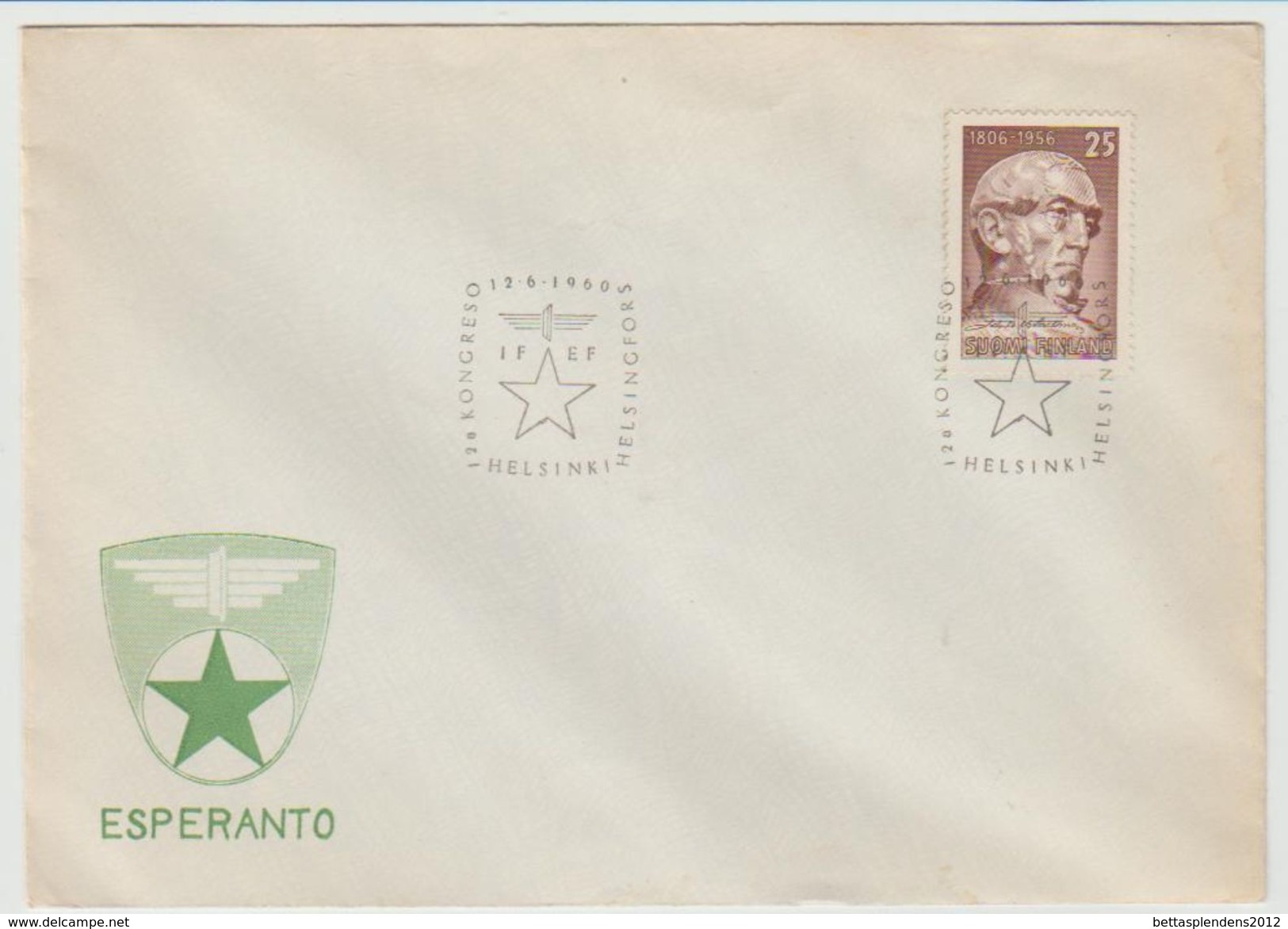 ESPERANTO / SUOMI FINLANDE /  LSC 1960 ( REF 501) - Autres & Non Classés