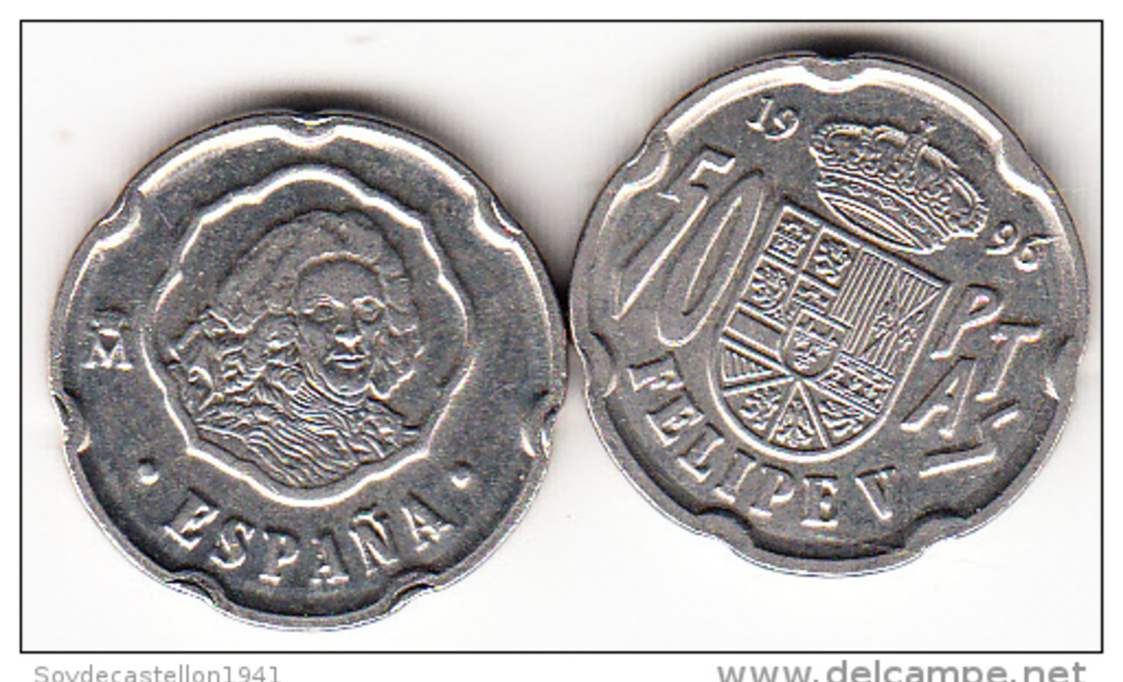 ESPAÑA  1996. FELIPE V .50 PTS .NUEVA SIN CIRCULAR . CN4172 - 50 Pesetas