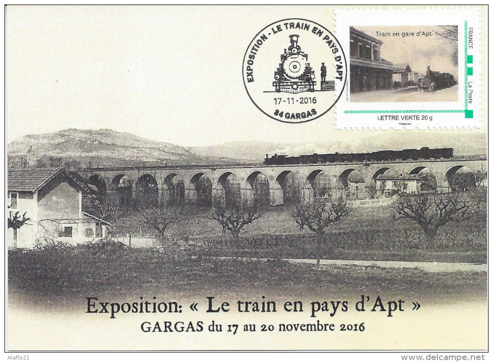 CARTE MAXIMUM - Train En PAYS D´APT - GARGAS - MONTIMBRAMOI - Trenes