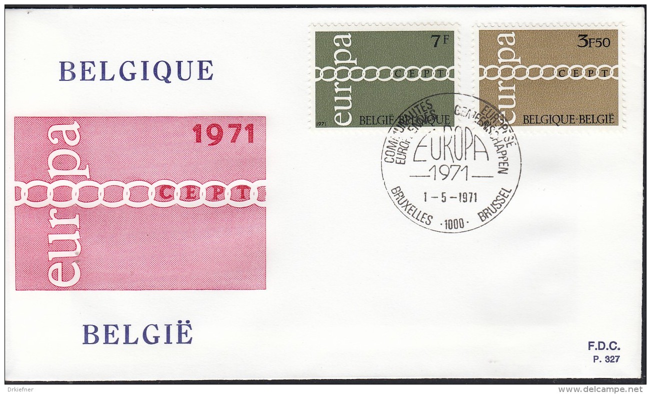 BELGIEN 1633-1634, FDC, Europa CEPT 1971 - 1971