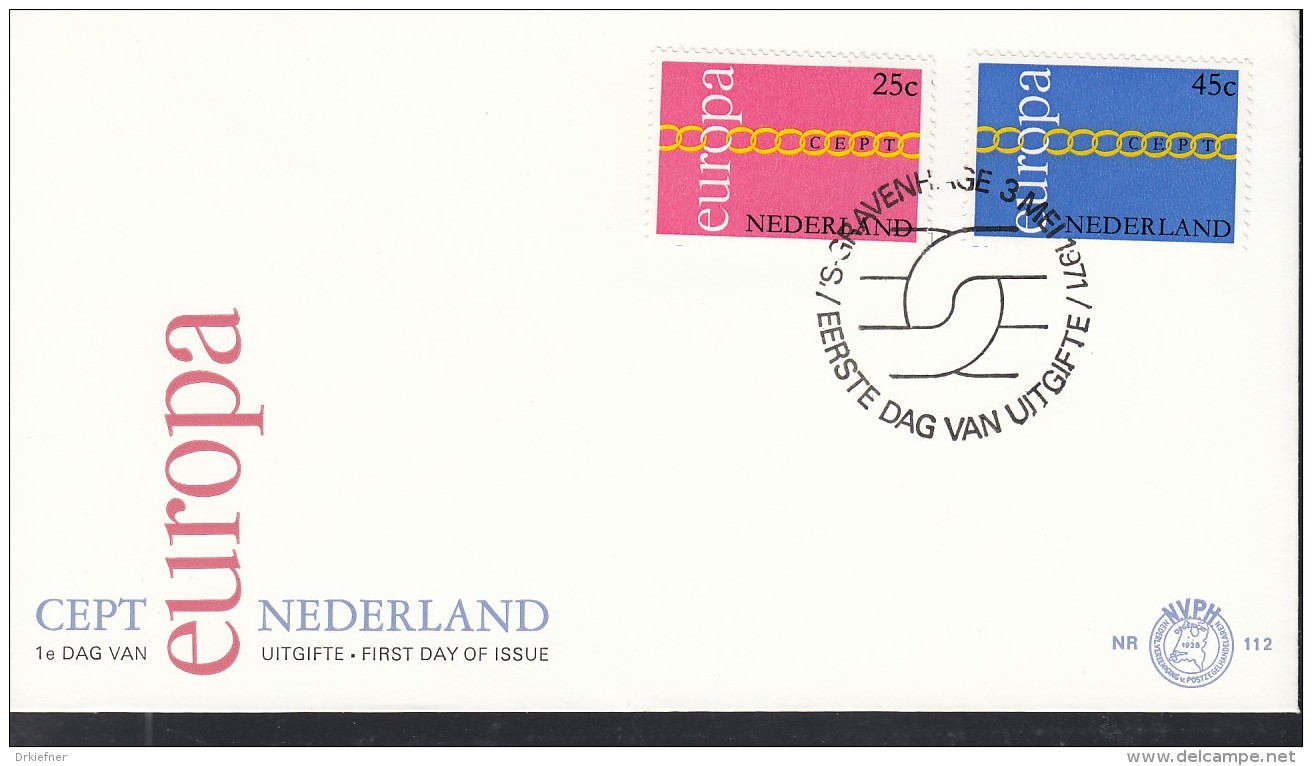 NIEDERLANDE 963-964, FDC, Europa CEPT 1971 - 1971