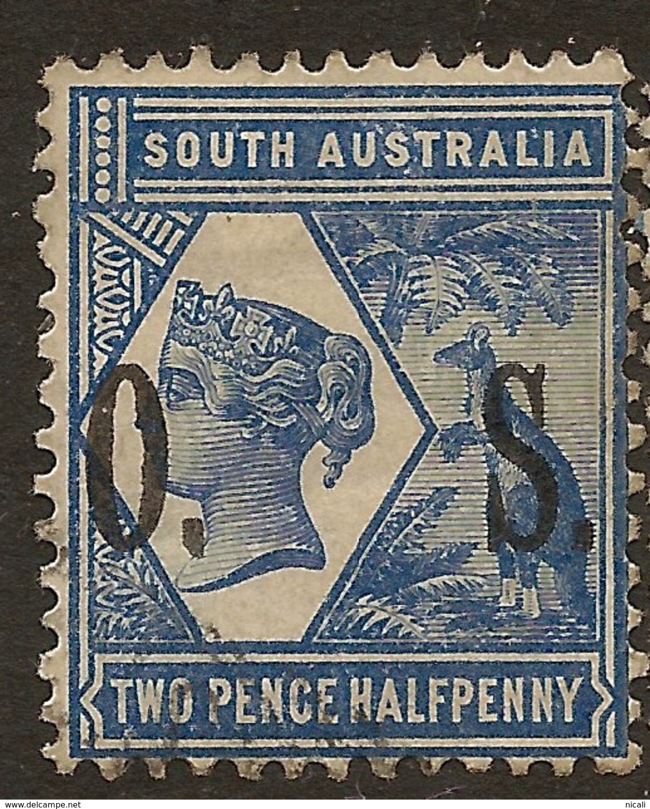 SOUTH AUSTRALIA 1899 2 1/2d OS SG O83 HM #ABG512 - Ongebruikt