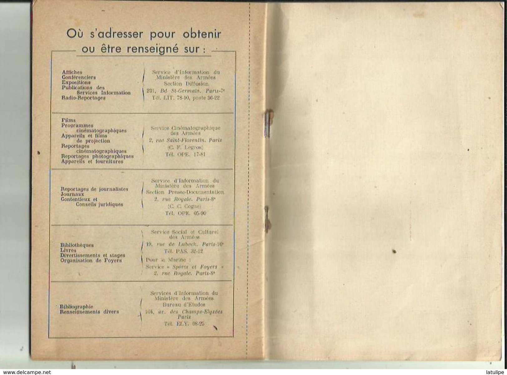 Document -Notes D'Information Du 1er Juillet 1946 Publier Par Service Information Ministere Des Armées No8_Bi-Mensuel - Documents