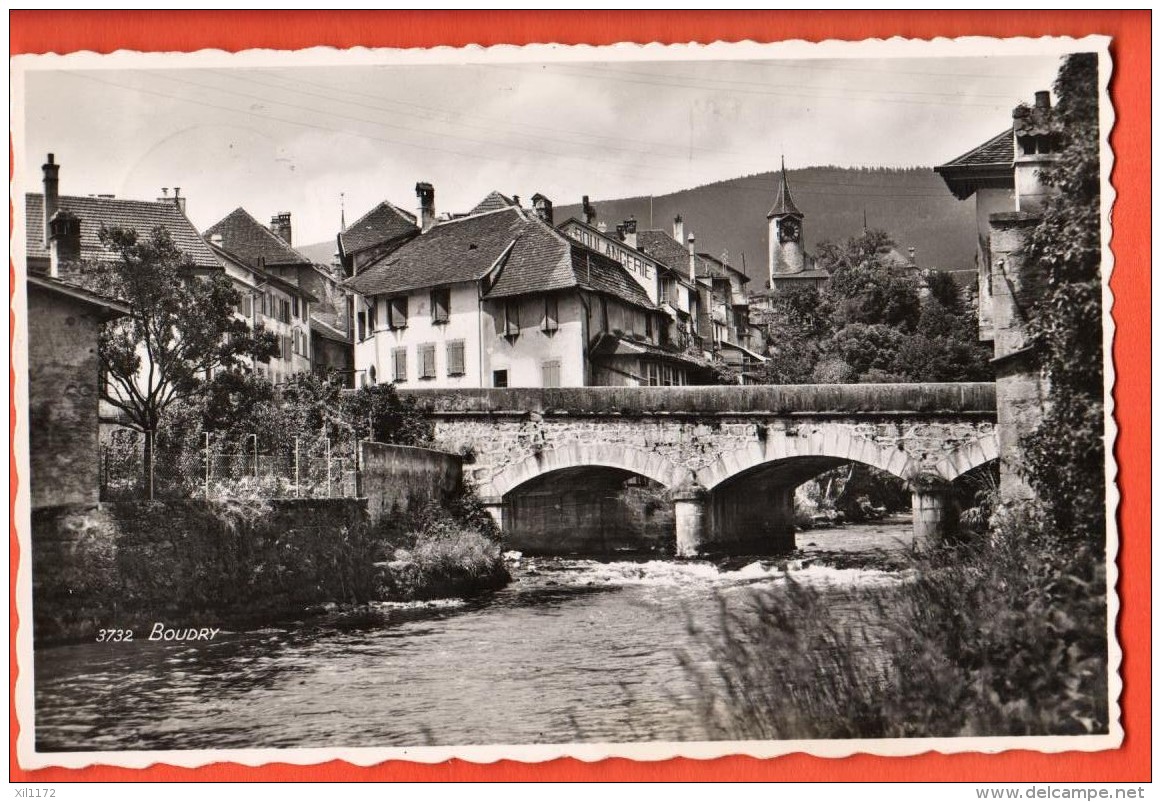 NEH-18  Boudry Pont Sur L'Areuse. Cachet Areuse 1944 - Boudry