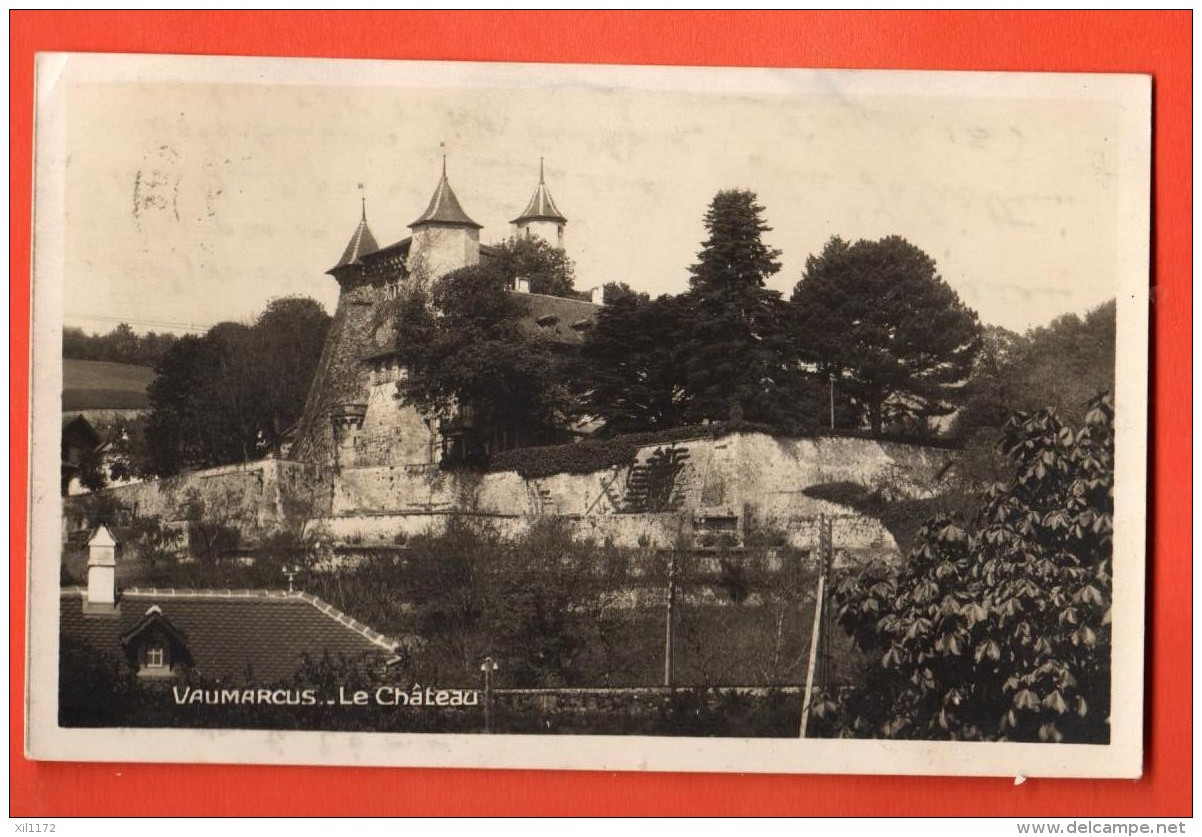 NEH-24 Vaumarcus  Le Château. Cachet 1925 - Vaumarcus