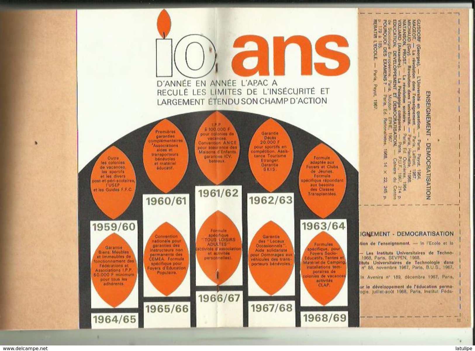 L'Animateur Culturel _Congres De CLERMONT-FERRAND DU 9 10 11 JUILLET 1969  No 62 Sept--Oct 1969 - Autres & Non Classés