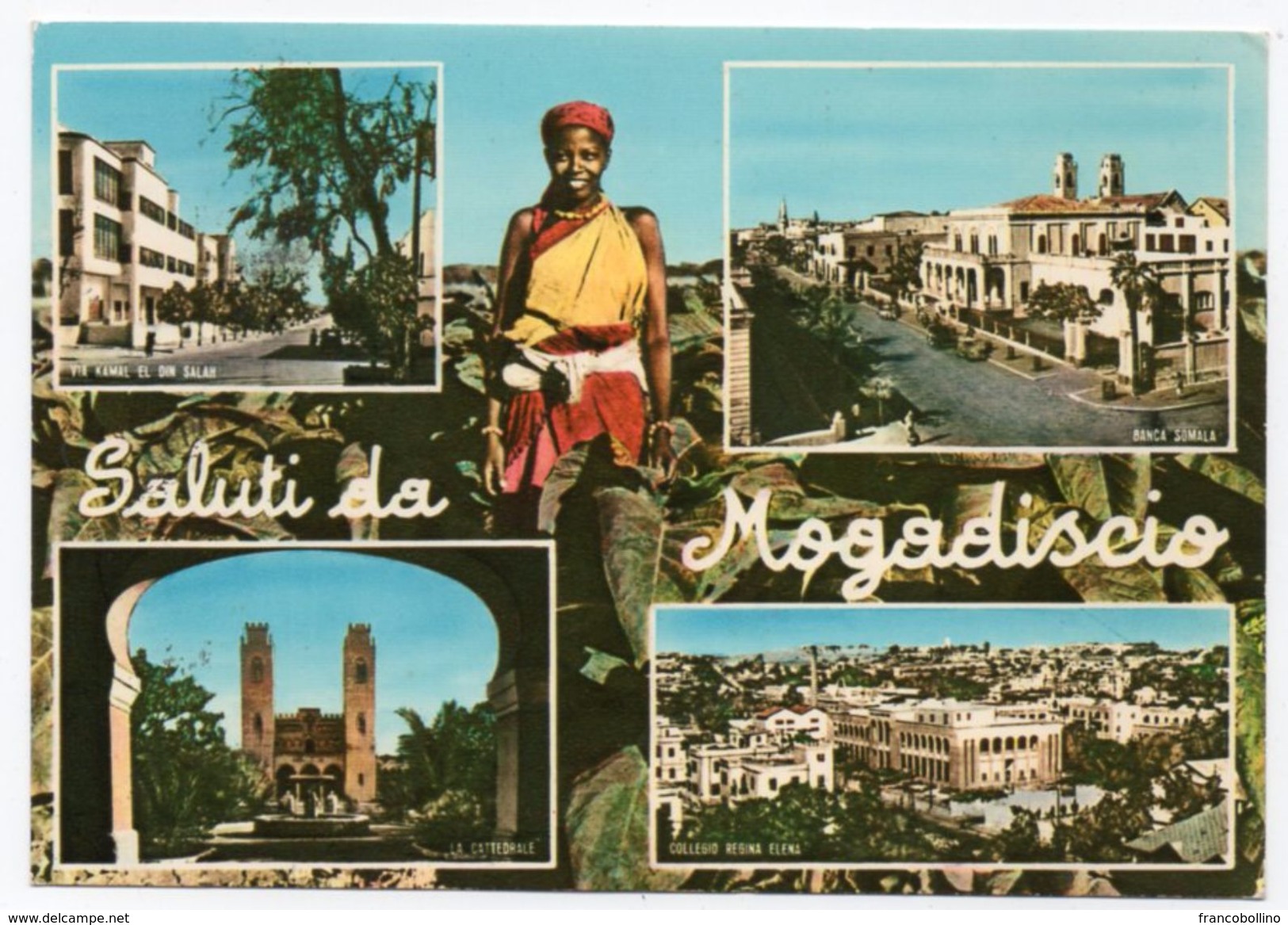 SOMALIA - SALUTI DA/GREETING FROM MOGADISCIO / THEMATIC STAMP-AGRICOLTURE / BANANAS - Somalia