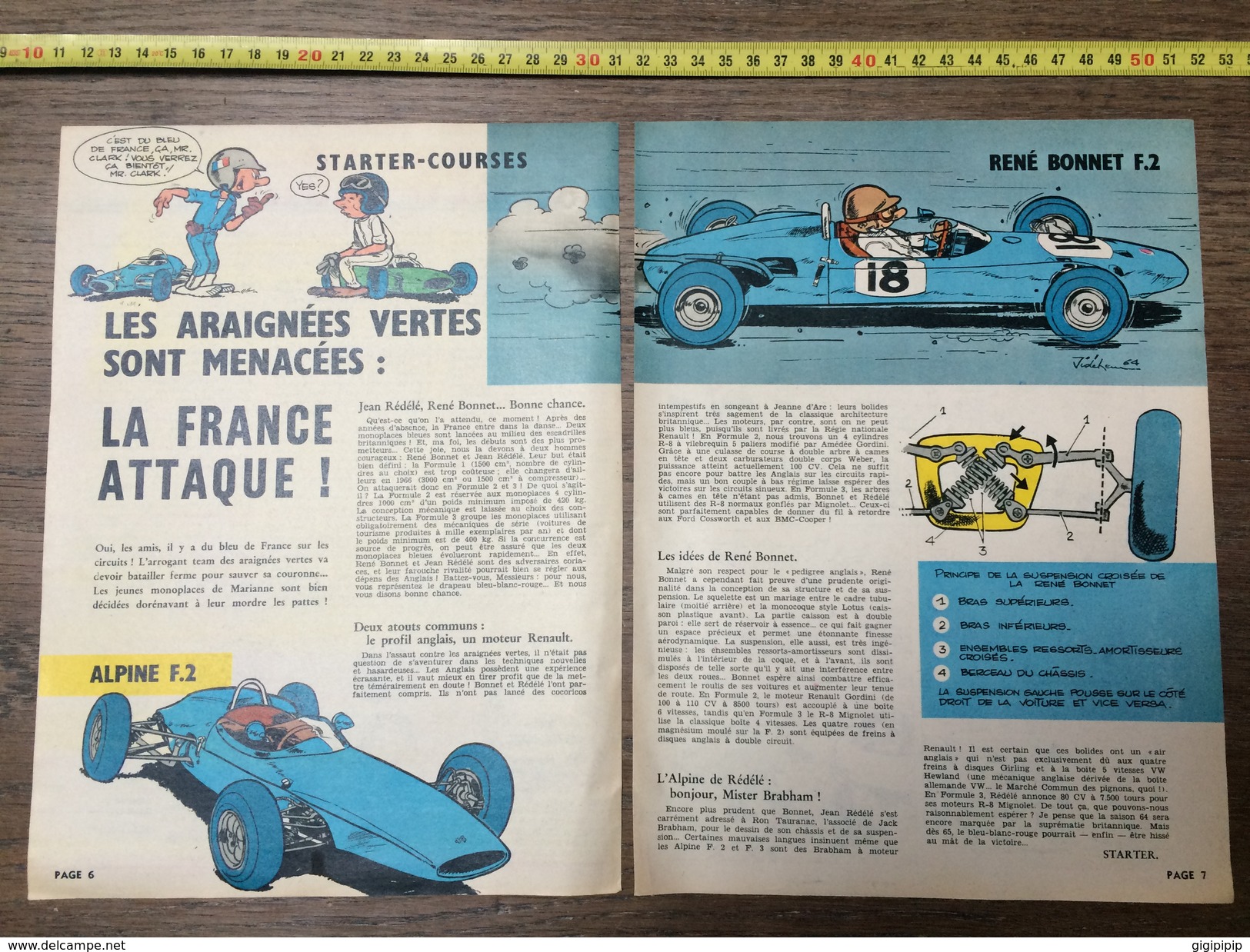 PUB PUBLICITE AUTO ALPINE F2 REDELE RENE BONNET F2 - Collections