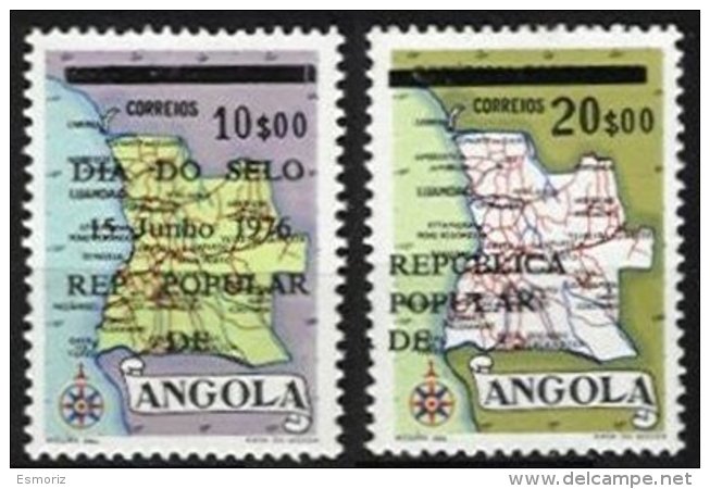 ANGOLA, AF 5, 12: Yv 607, 614A, ** MNH, VF/XF, Cat. &euro; 3,00 - Angola