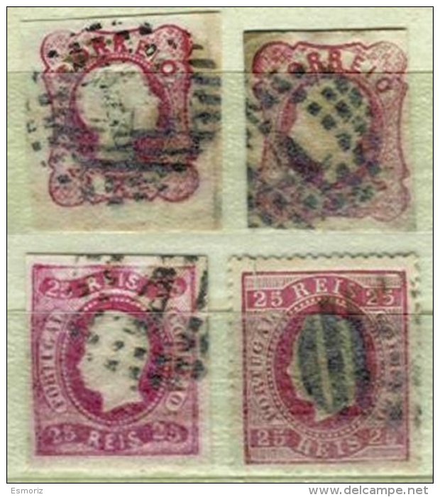 PORTUGAL, AF 13,16,22,40: Yv 11, 15, 21, 40, Used, F/VF, Cat. &euro; 43,00 - Nuovi