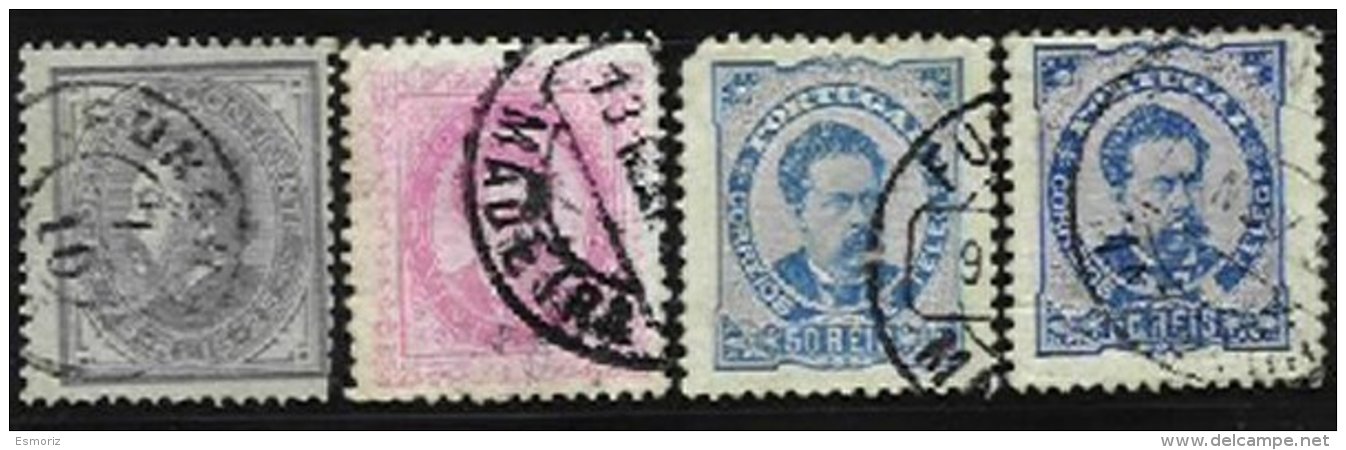 PORTUGAL, AF 54, 58, 62: Yv 52,58,61, Used, Ave/Fine, Cat. &euro; 50,00 - Neufs