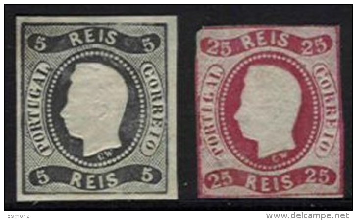 PORTUGAL, AF 19, 22: Yv 18, 21, (*) MNG, Ave/Fine, Cat. &euro; 690,00 - Neufs