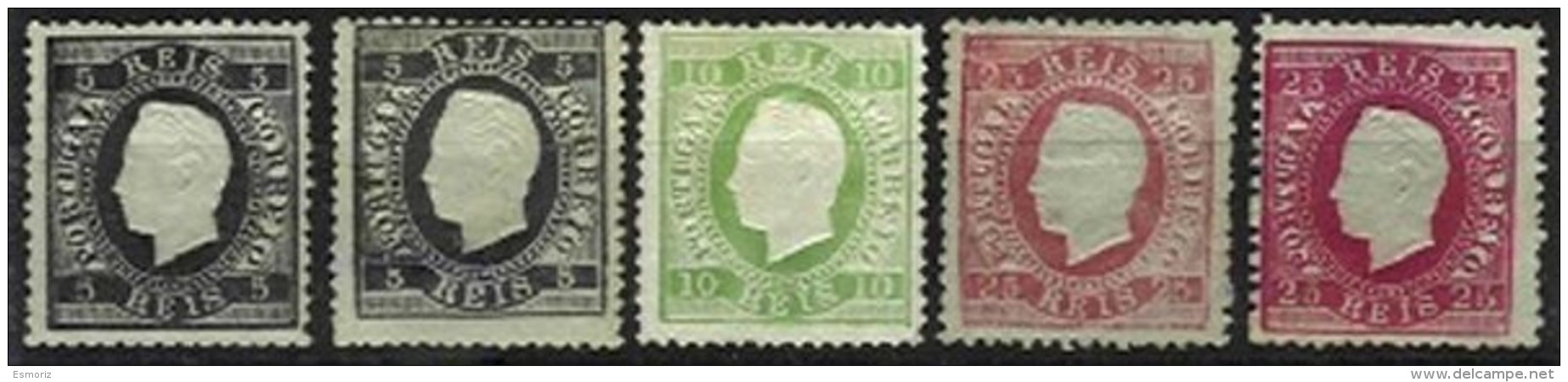 PORTUGAL, AF 36, 40, 49: Yv 35, 37, 40, (*)/* MNG/MLH, Ave/Fine, Cat. &euro; 535,00 - Neufs