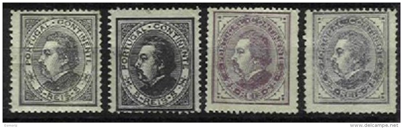 PORTUGAL, AF 52, 54: Yv 51/52, (*)/* MNG/MLH, Ave/Fine, Cat. &euro; 200,00 - Unused Stamps