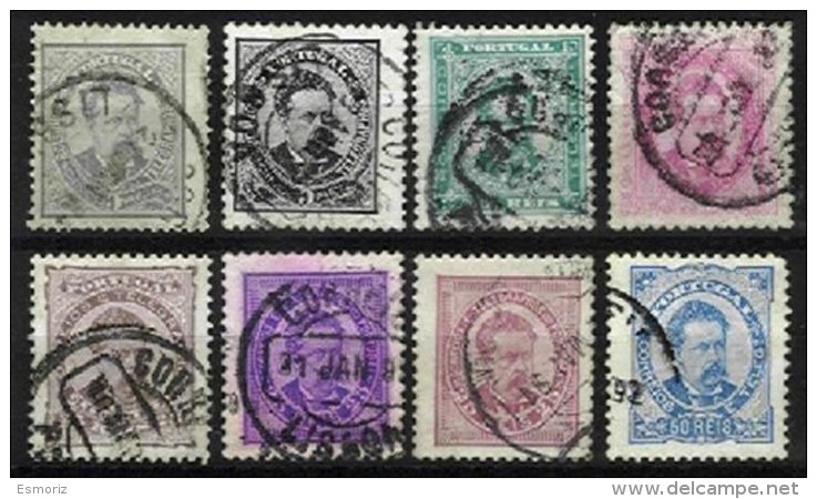 PORTUGAL, AF 56/58, 60/63: Yv 56/59, 56A, Used, Ave/Fine, Cat. &euro; 45,00 - Neufs