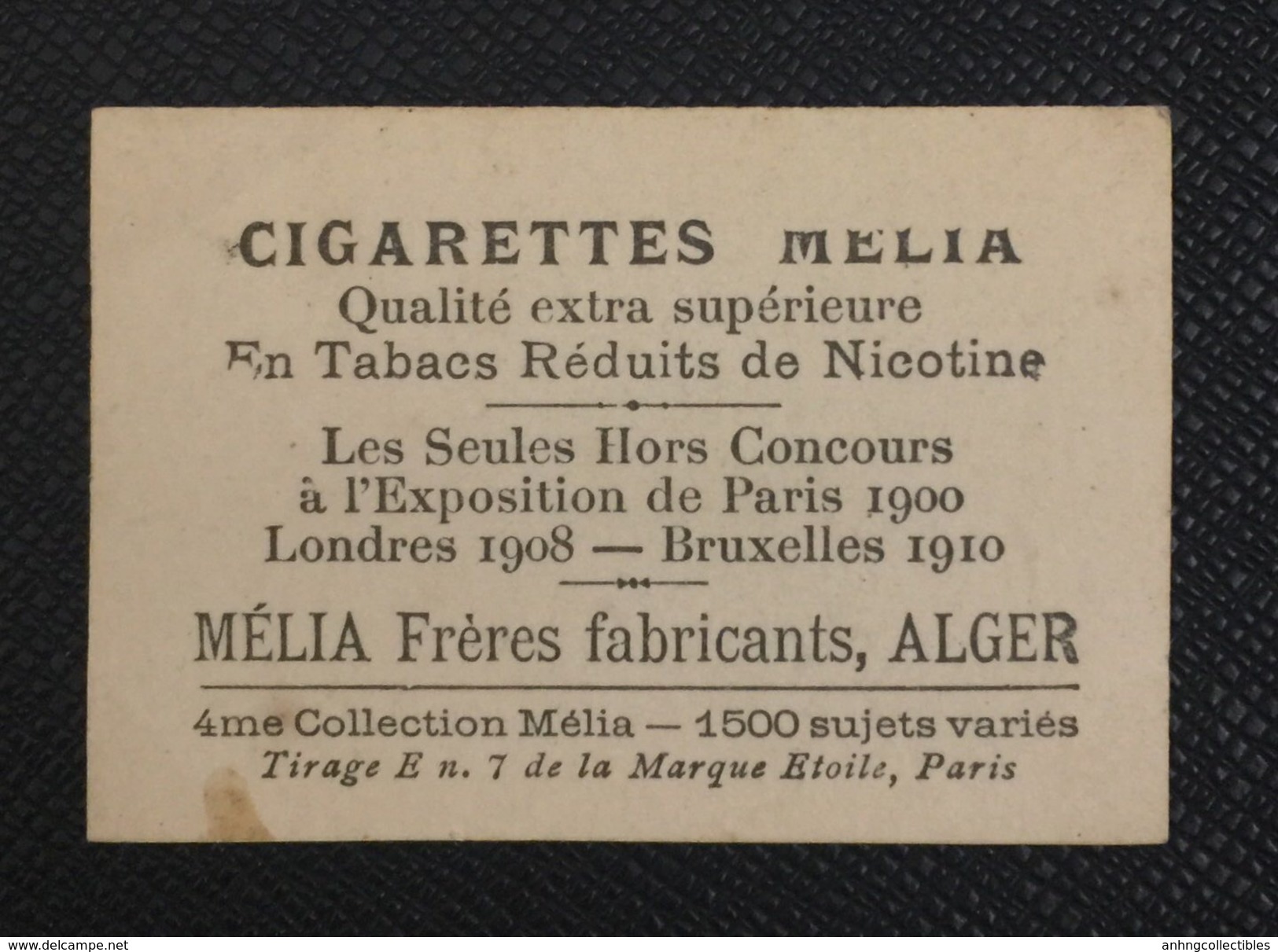 Indochine: Cigarettes, Tobacco, Vintage Advertising Label - Articoli Pubblicitari