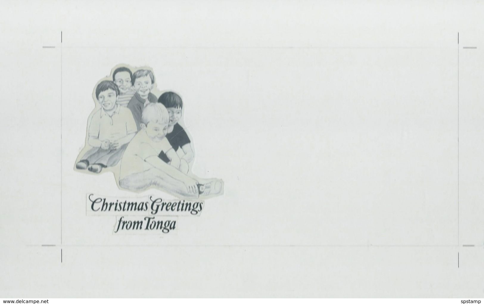 Tonga 1990 Rotary Christmas Issue Artist Drawings & Proofs For FDC , Unaccepted Essays For Set & Printer Correspondence - Tonga (1970-...)