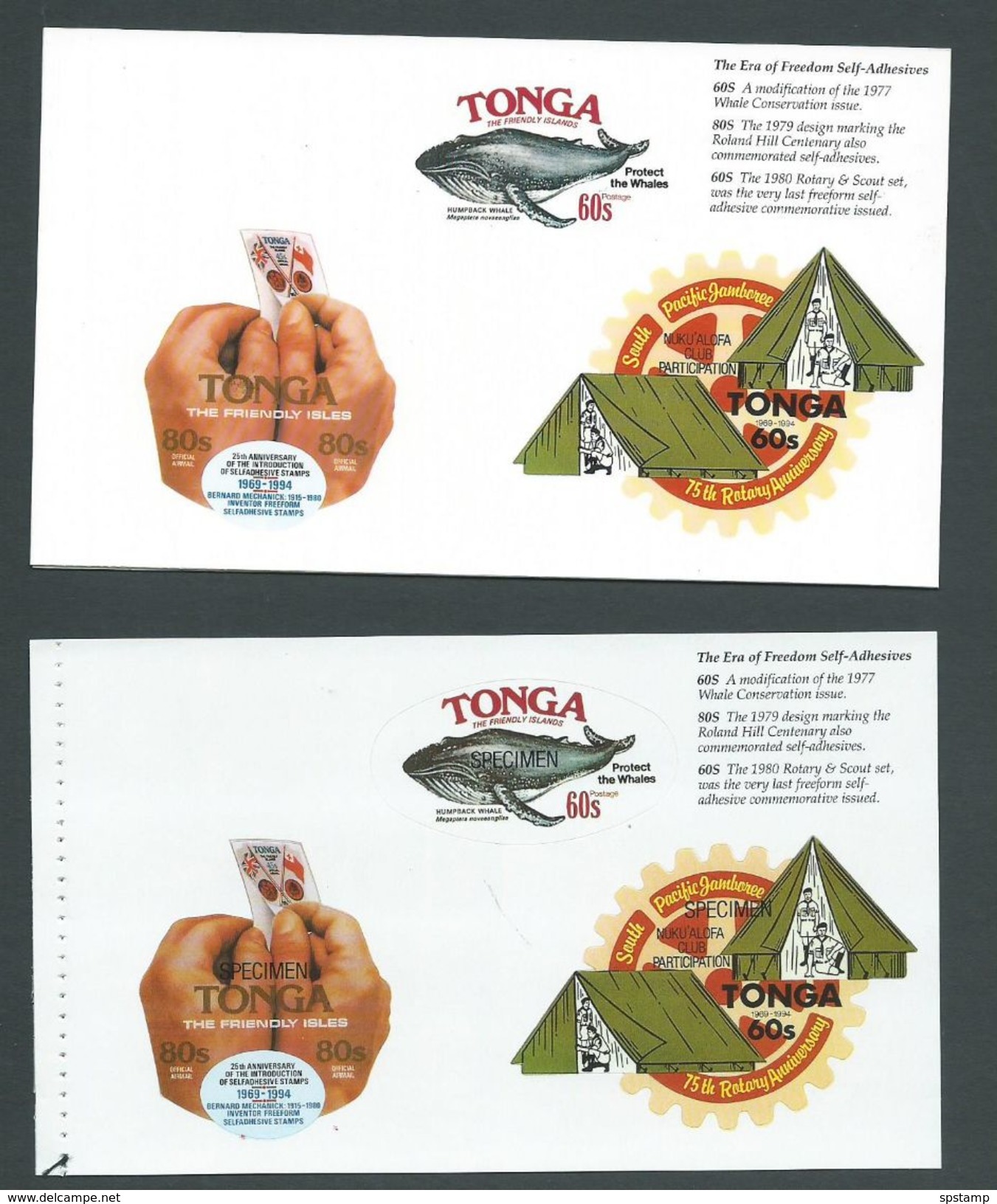 Tonga 1994 Prestige Booklet Fantastic Lot Of Proofs And Printer Material For Booklet And FDC - Tonga (1970-...)