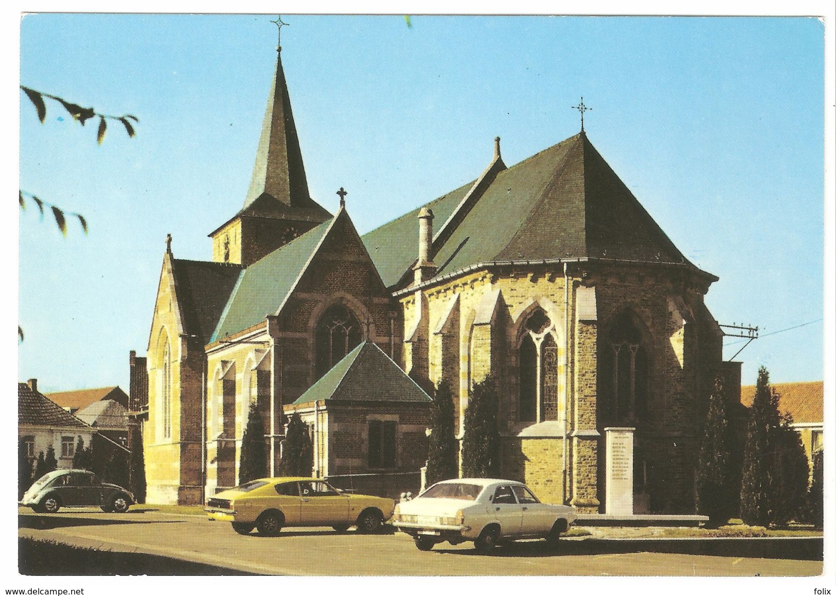 Deftinge - Zicht Op Oudere Deel Van De Kerk (XIe Eeuw) - Uitg. Pastorij - Classic VW Kever / Coccinelle - Ford Taunus - Lierde