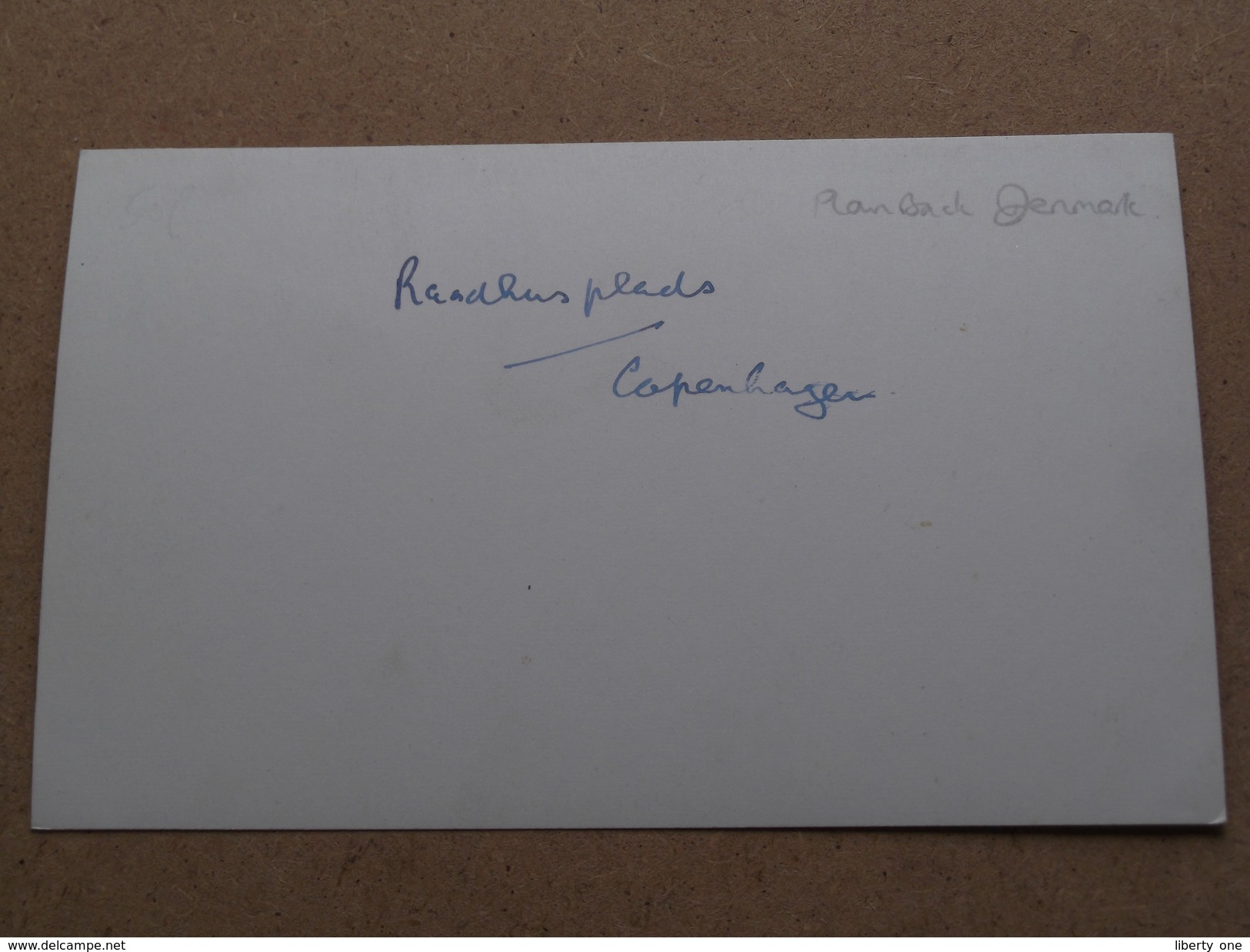 Copenhagen - Raadhus ( Photo - Card ) Anno 19?? ( Details : Zie Foto´s ) !! - Danemark